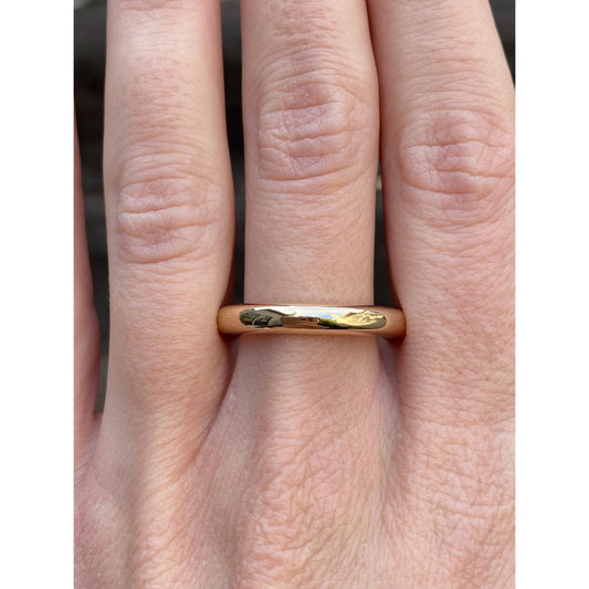 Vintage Solid 14k Yellow Gold Ring Band - Size 11