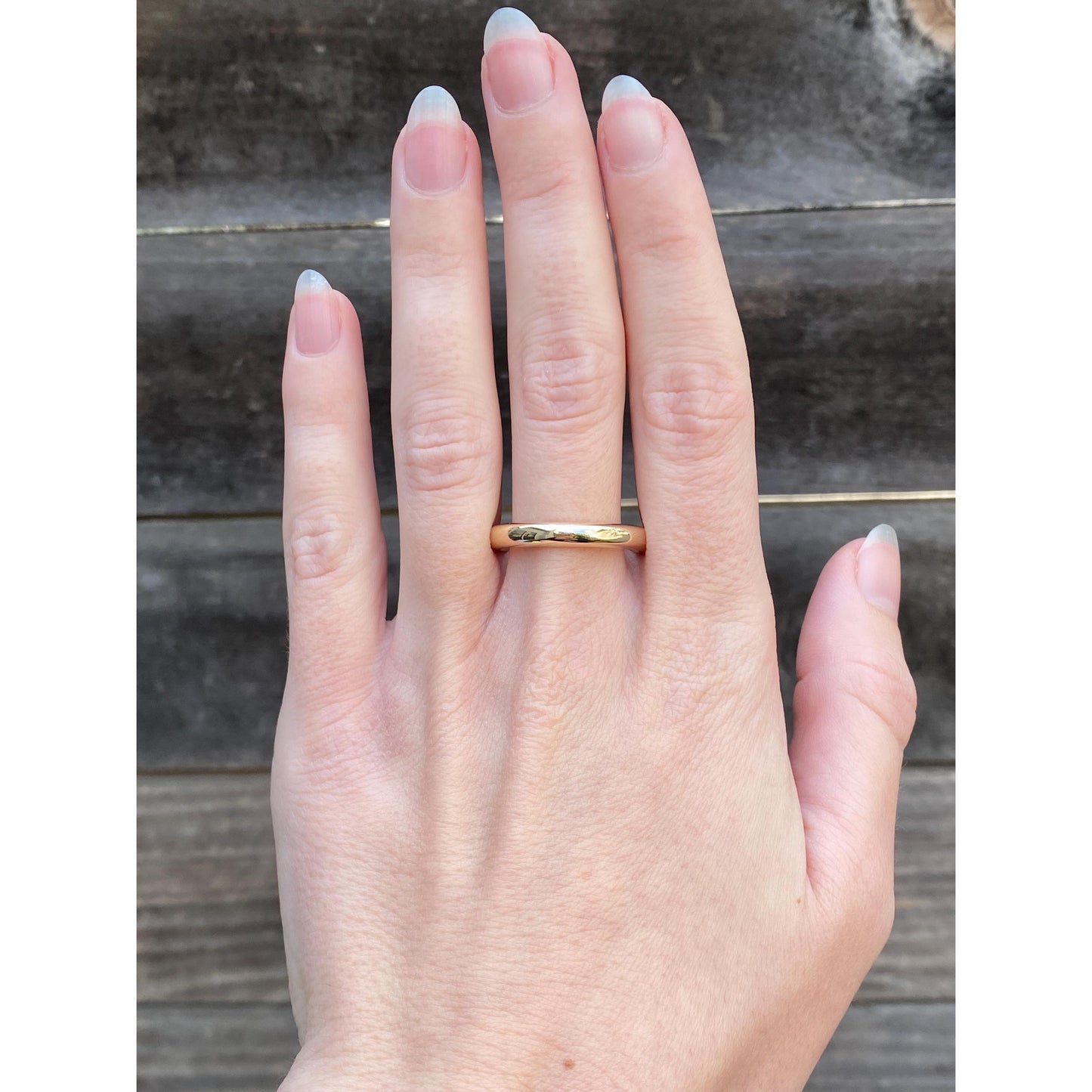 Vintage Solid 14k Yellow Gold Ring Band - Size 11