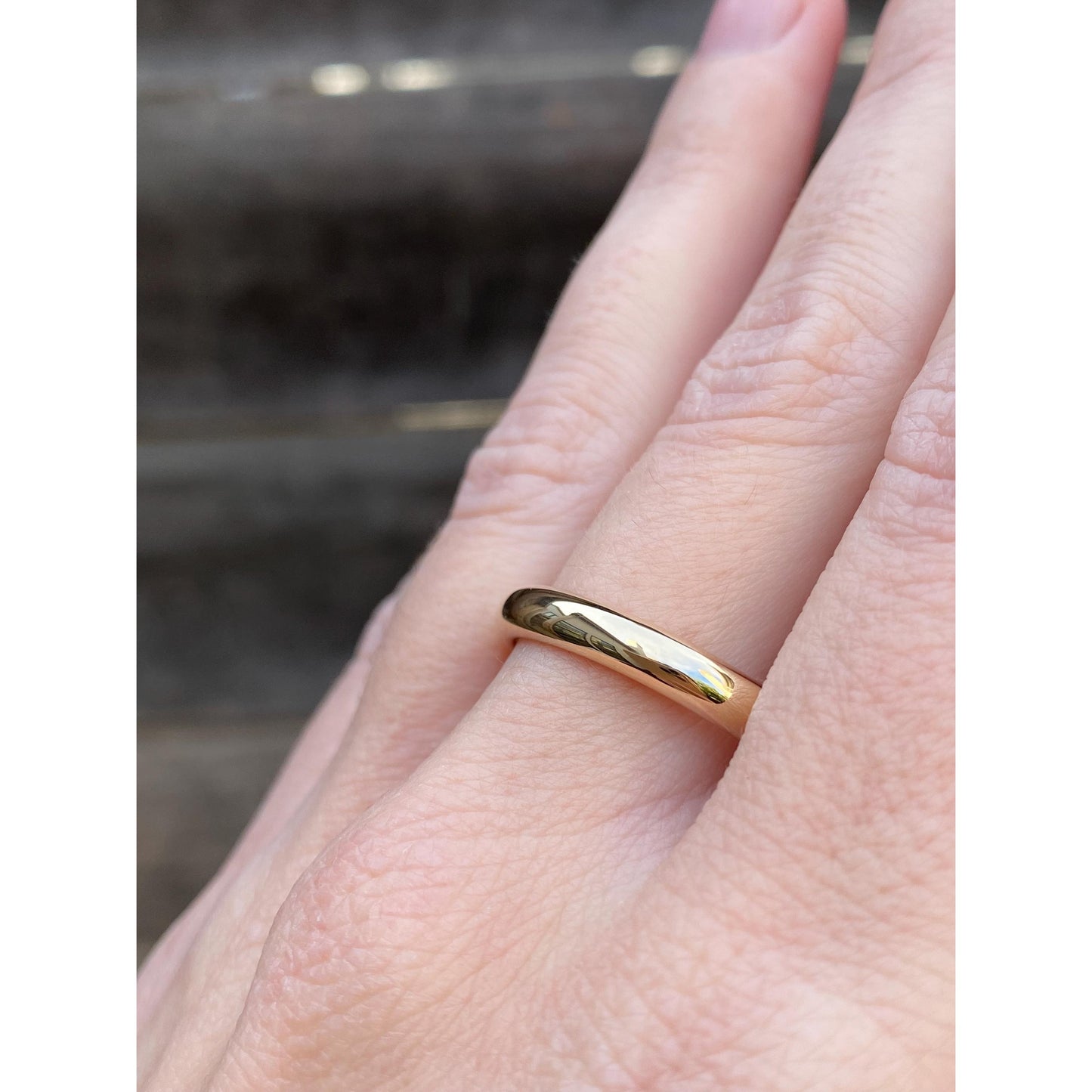 Vintage Solid 14k Yellow Gold Ring Band - Size 11
