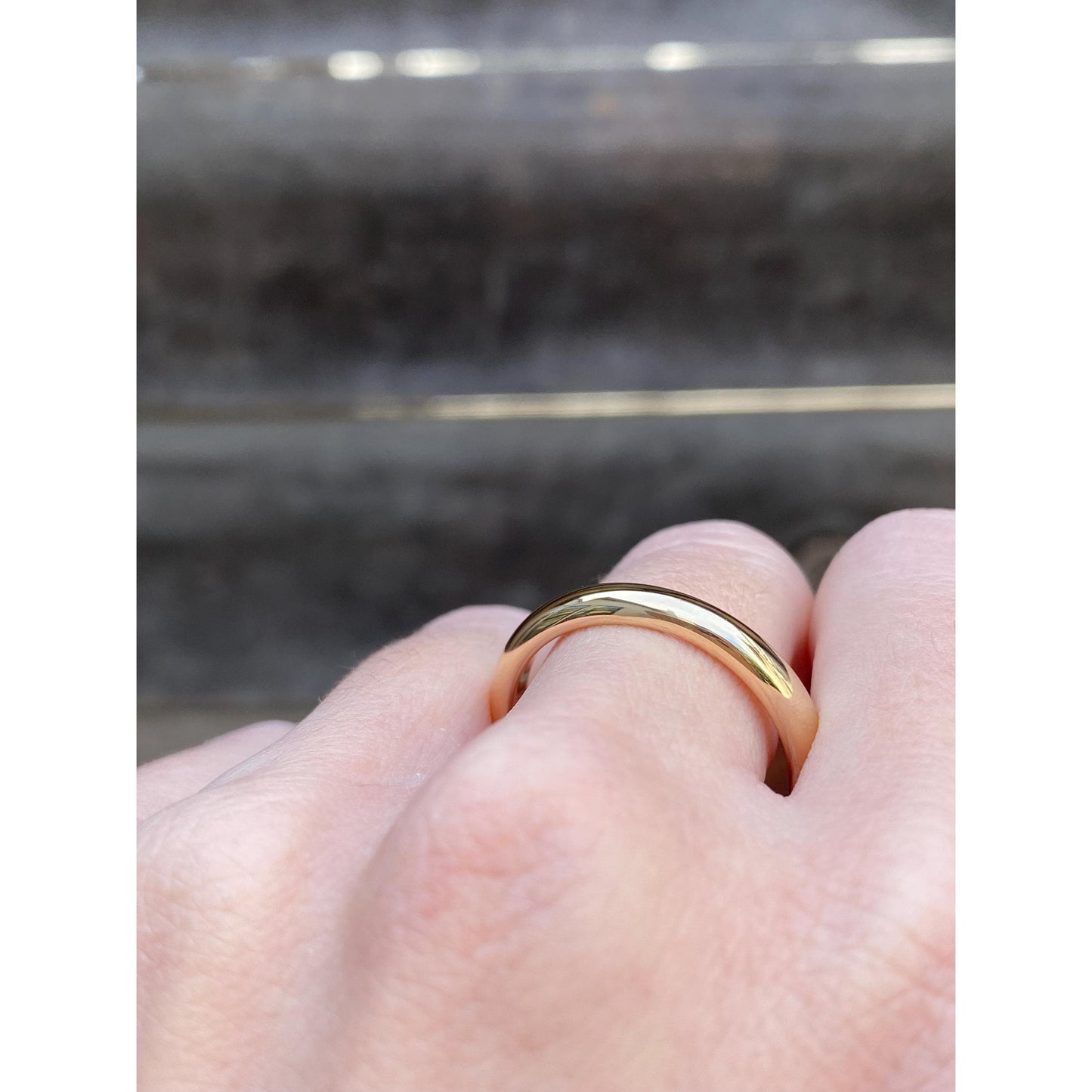 Vintage Solid 14k Yellow Gold Ring Band - Size 11