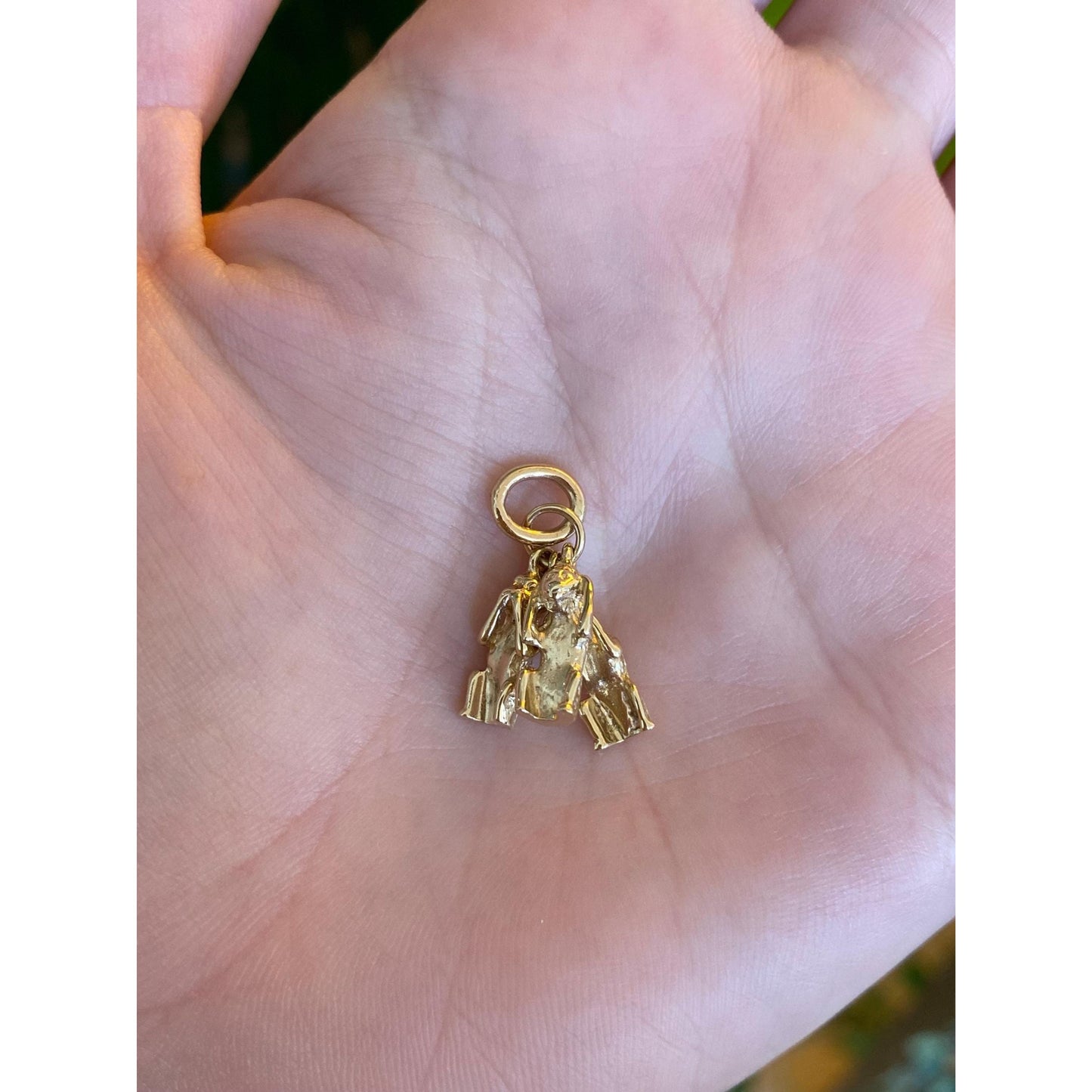 Vintage Solid 10k Yellow Gold 'See No Evil' Monkey Charm