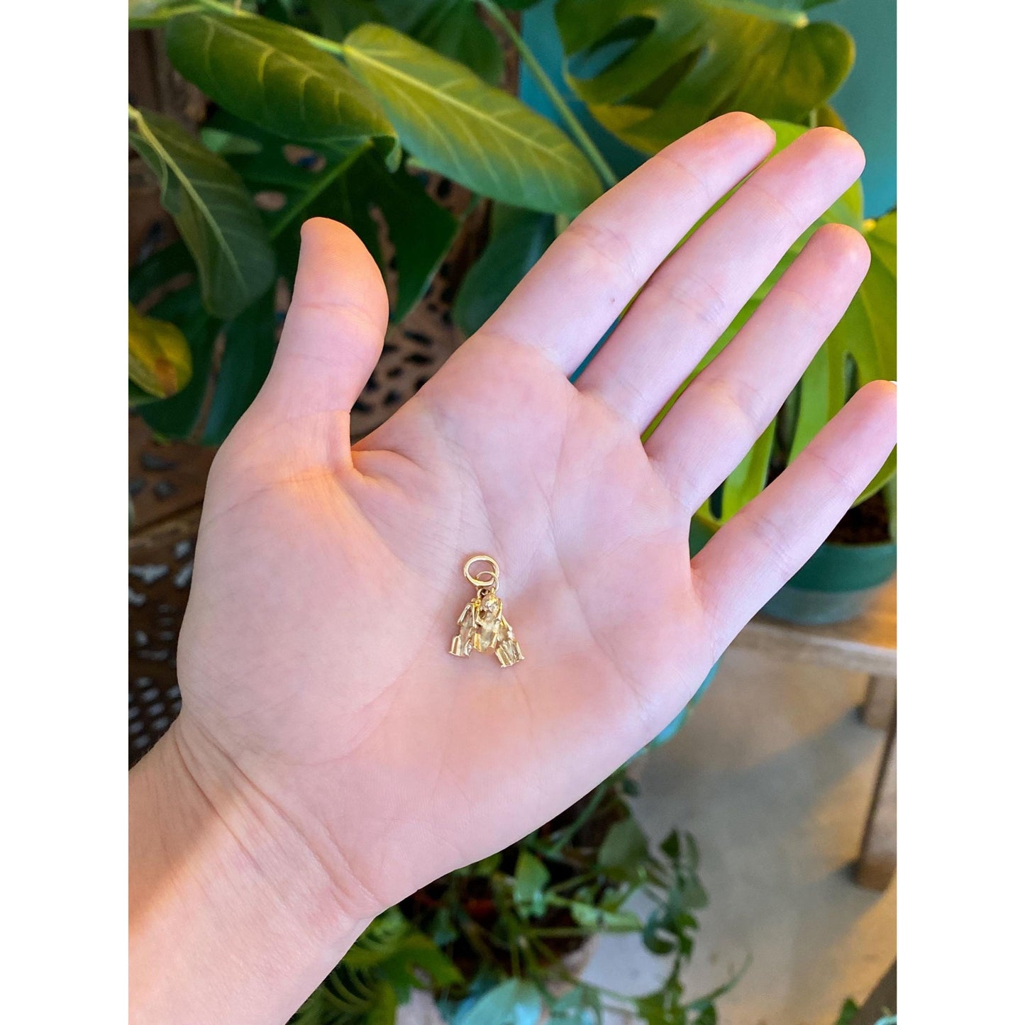 Vintage Solid 10k Yellow Gold 'See No Evil' Monkey Charm