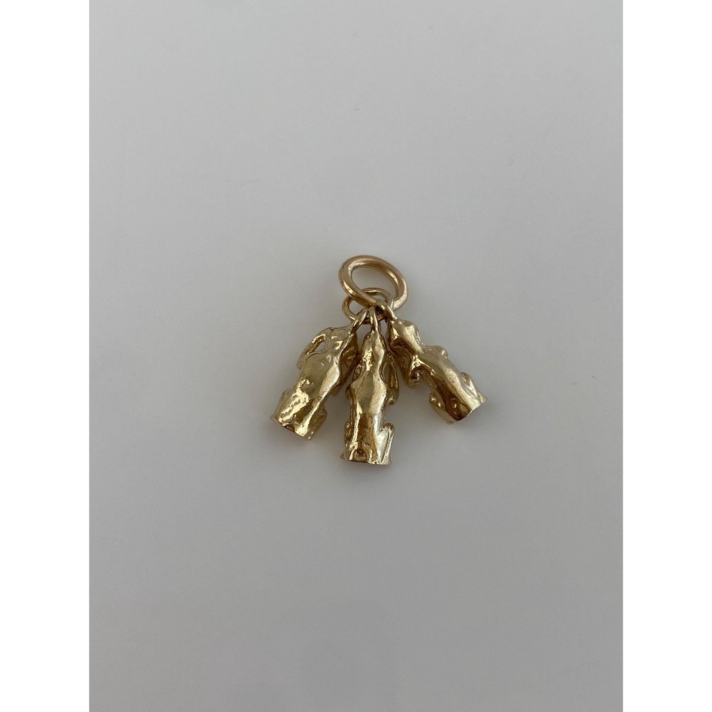 Vintage Solid 10k Yellow Gold 'See No Evil' Monkey Charm