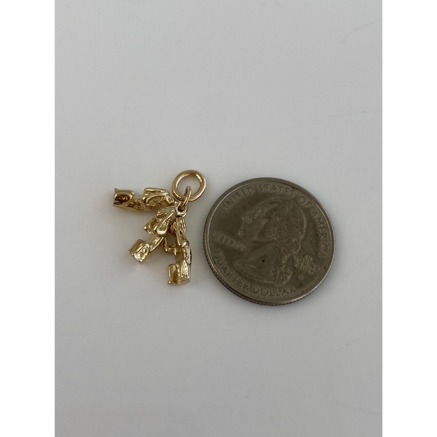 Vintage Solid 10k Yellow Gold 'See No Evil' Monkey Charm