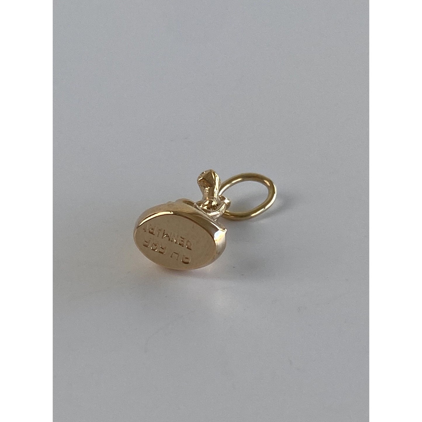 Vintage Solid 14k Yellow Gold Denmark Mermaid Charm