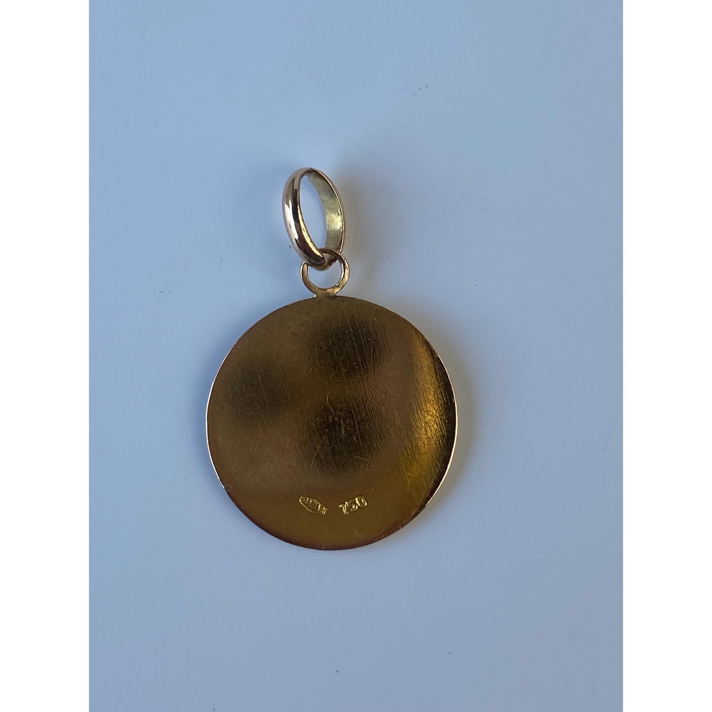 Solid 18k Yellow Gold Religious Charm