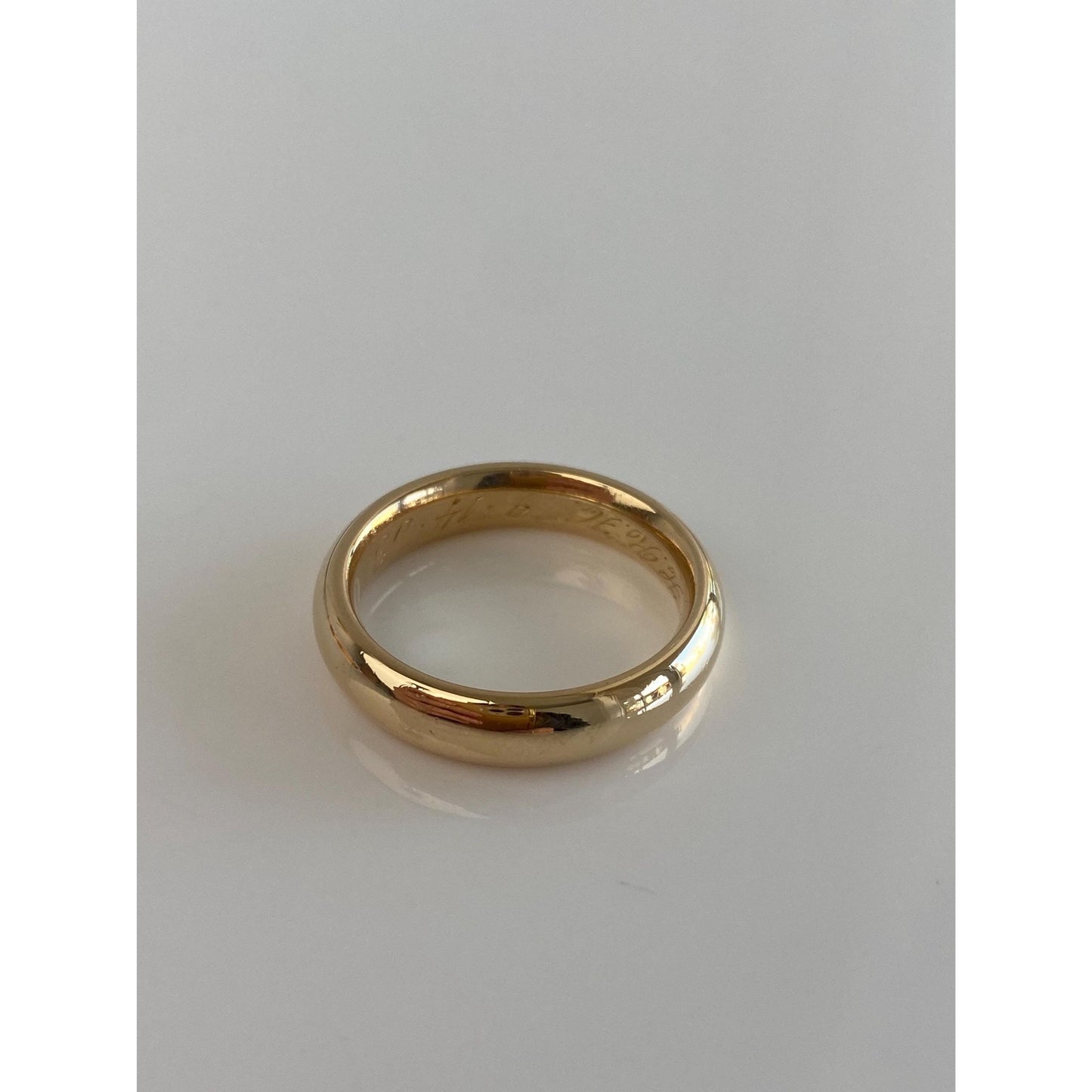 Vintage Solid 14k Yellow Gold Ring Band - Size 9.5
