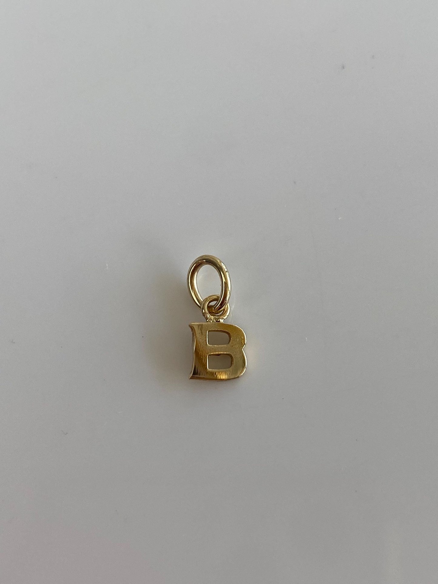 Vintage Solid 10k Yellow Gold Initial 'B' Charm