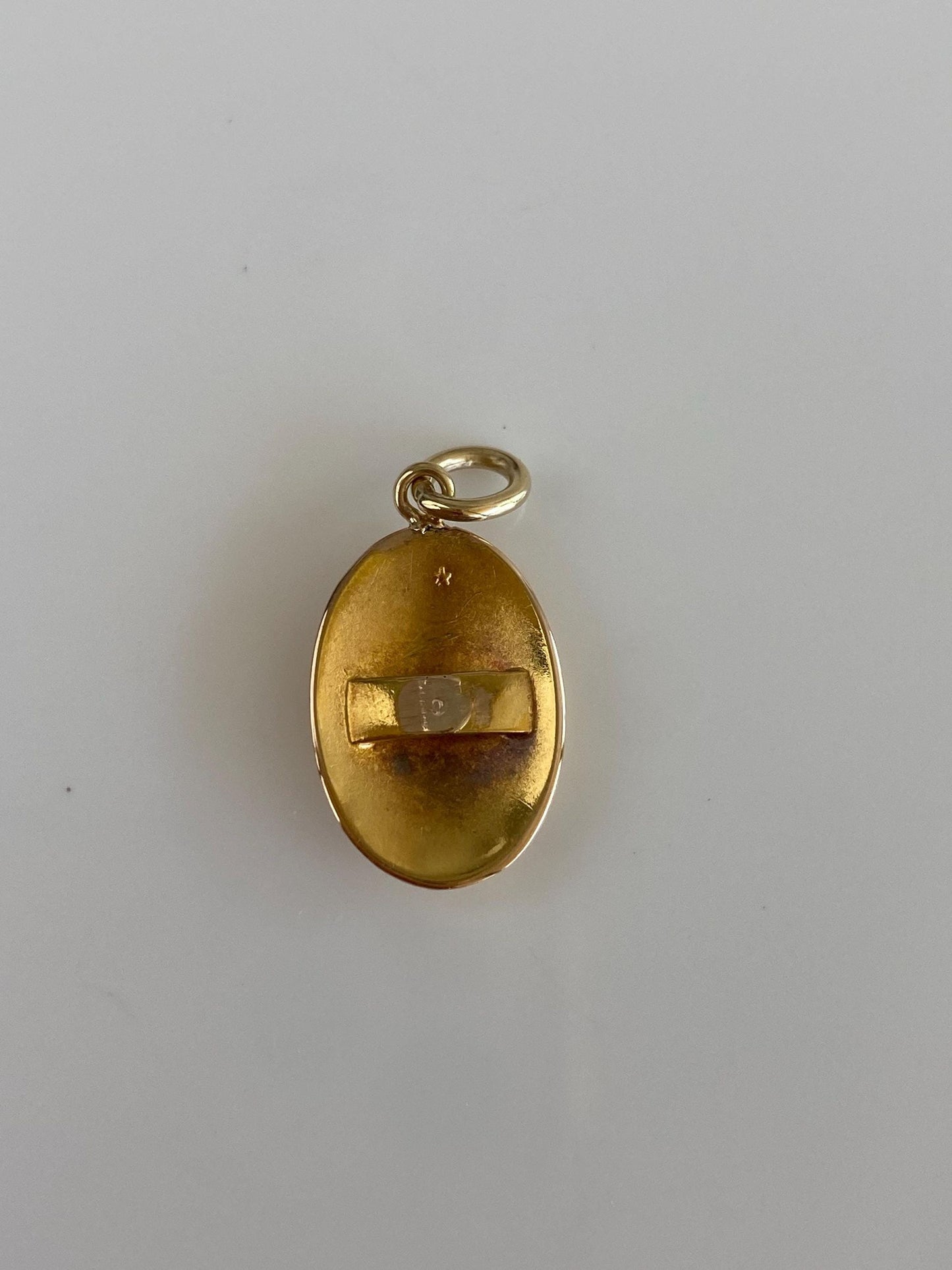 Vintage Solid 22k Yellow Gold Cufflink Conversion Charm