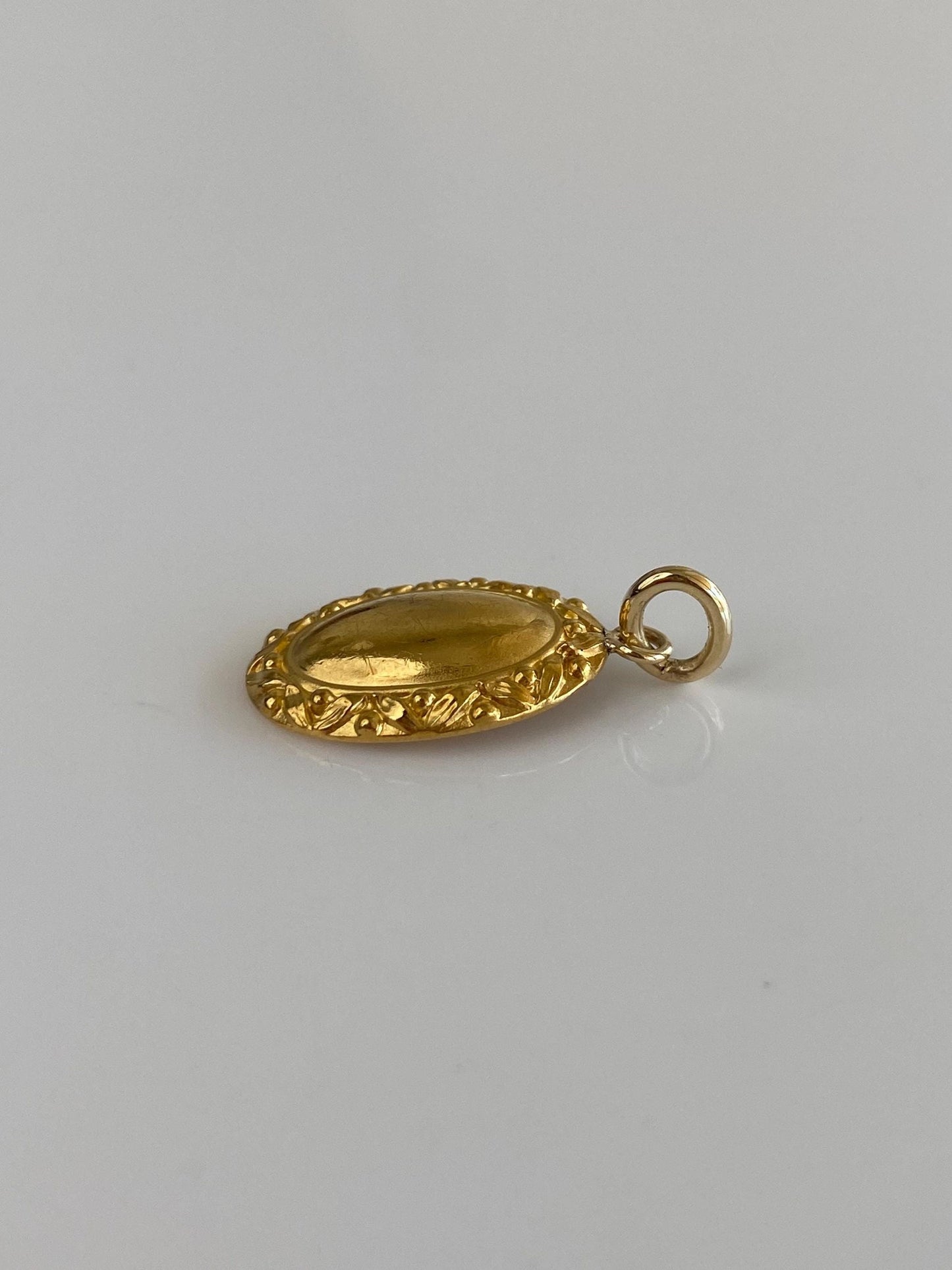 Vintage Solid 22k Yellow Gold Cufflink Conversion Charm