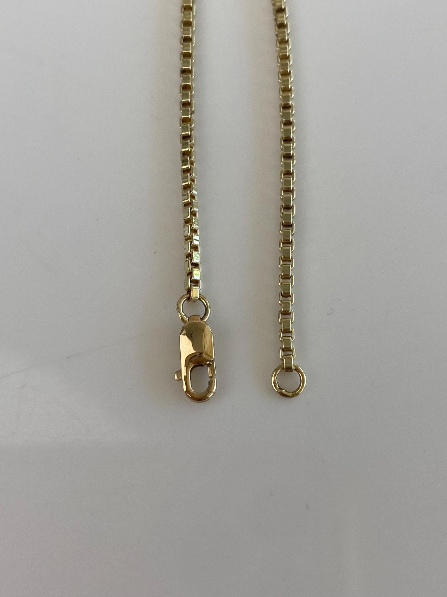 Vintage Solid 14k Yellow Gold Box Chain Extender - 4.25 inches