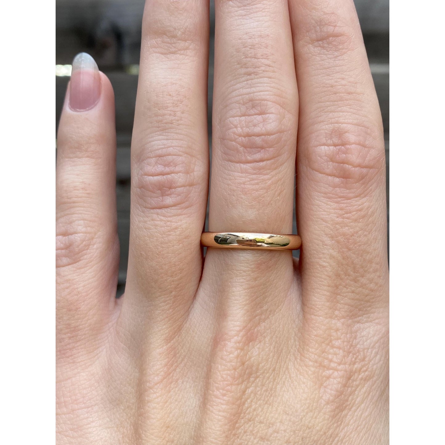 Vintage Solid 14k Yellow Gold Ring Band - Size 6.75