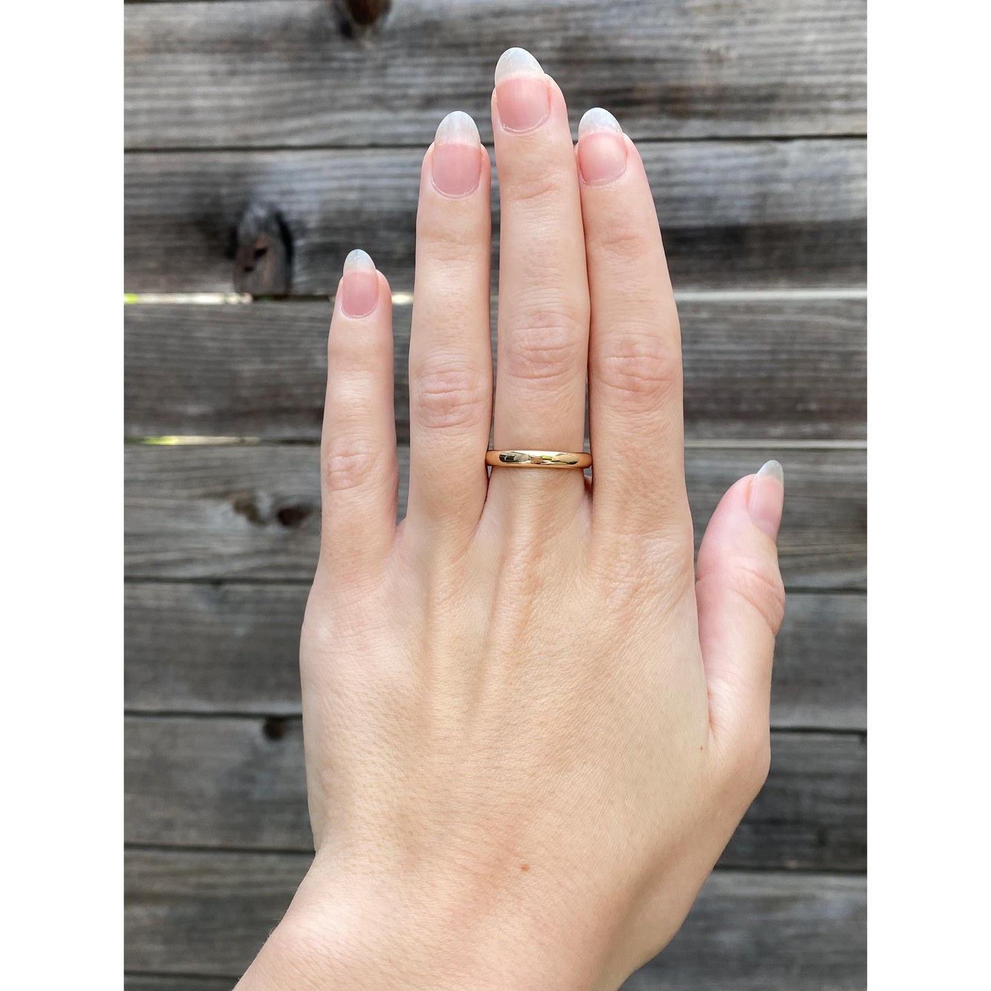 Vintage Solid 14k Yellow Gold Ring Band - Size 6.75