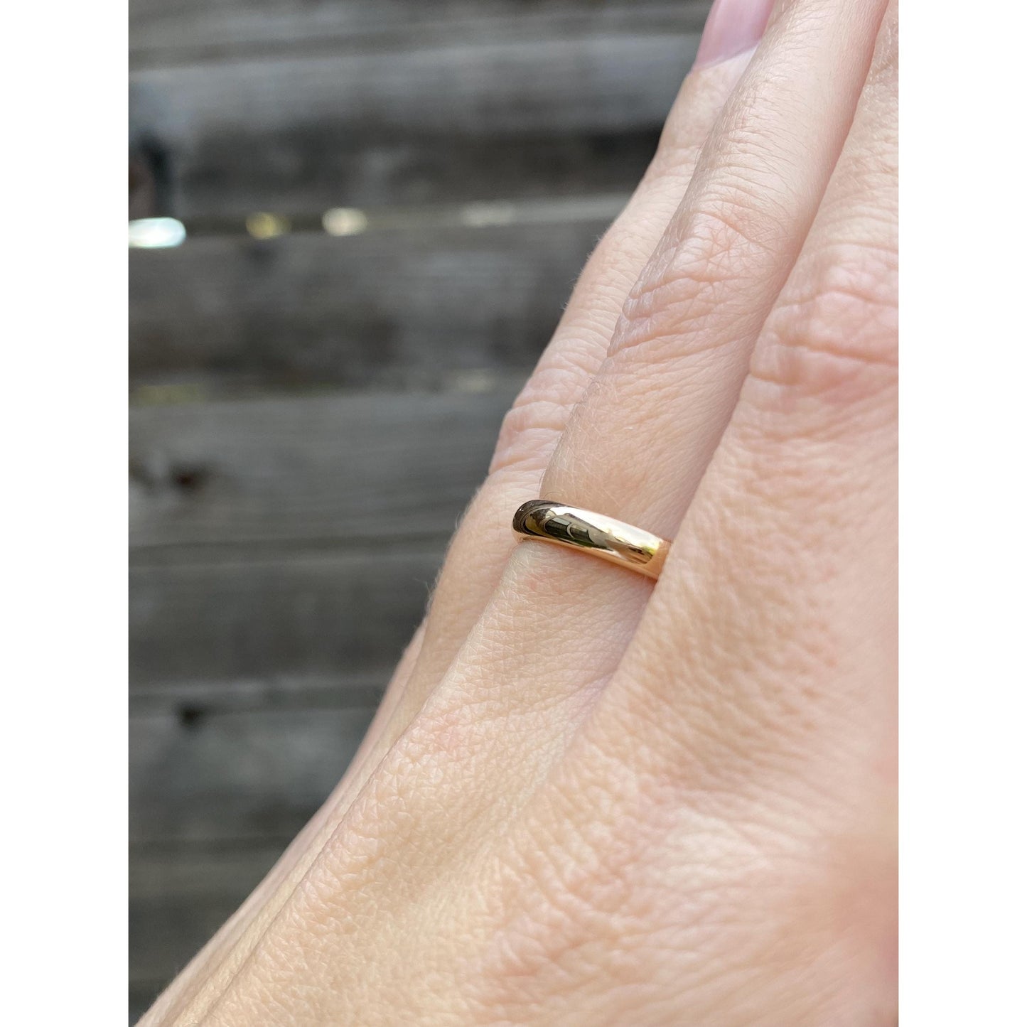 Vintage Solid 14k Yellow Gold Ring Band - Size 6.75
