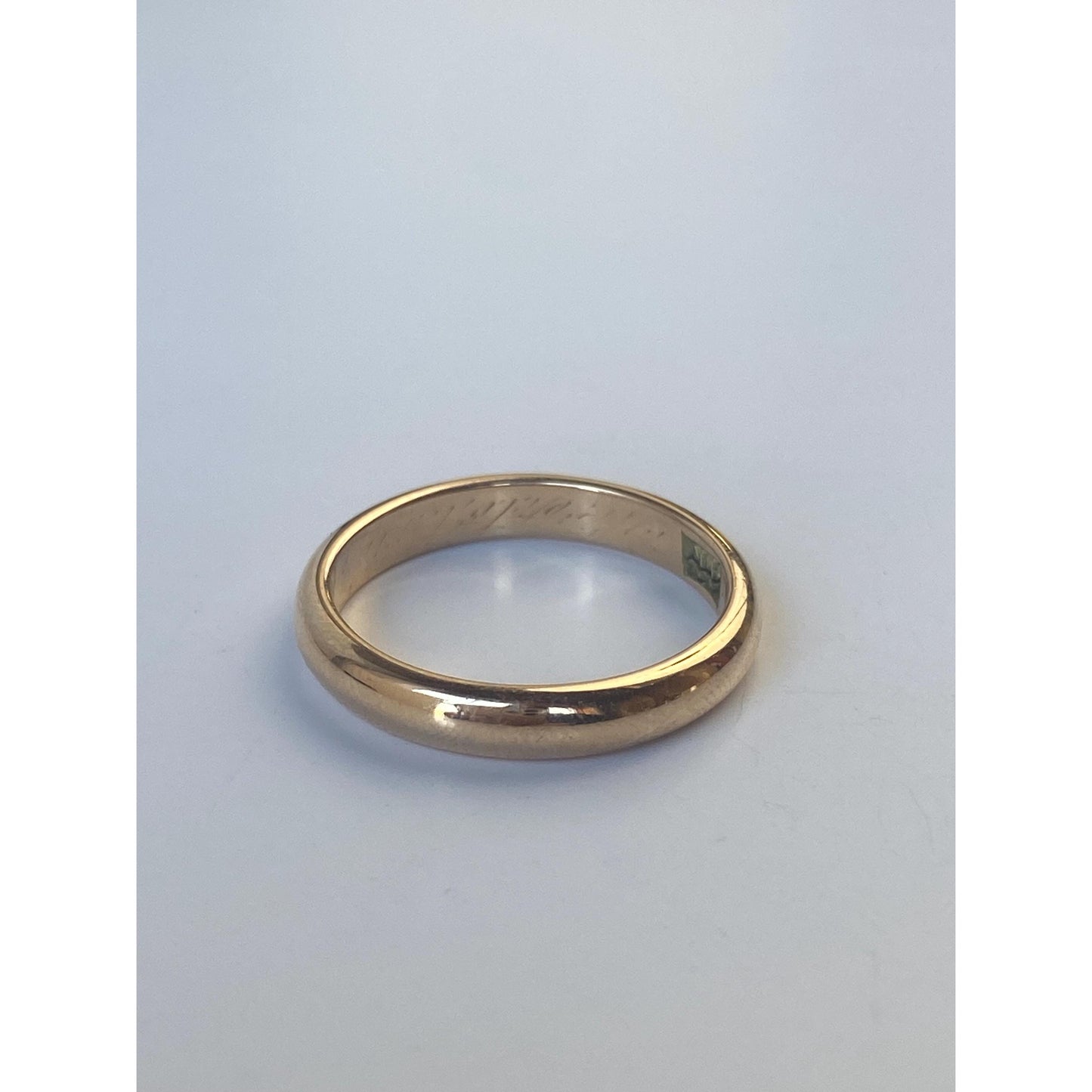 Vintage Solid 14k Yellow Gold Ring Band - Size 6.75