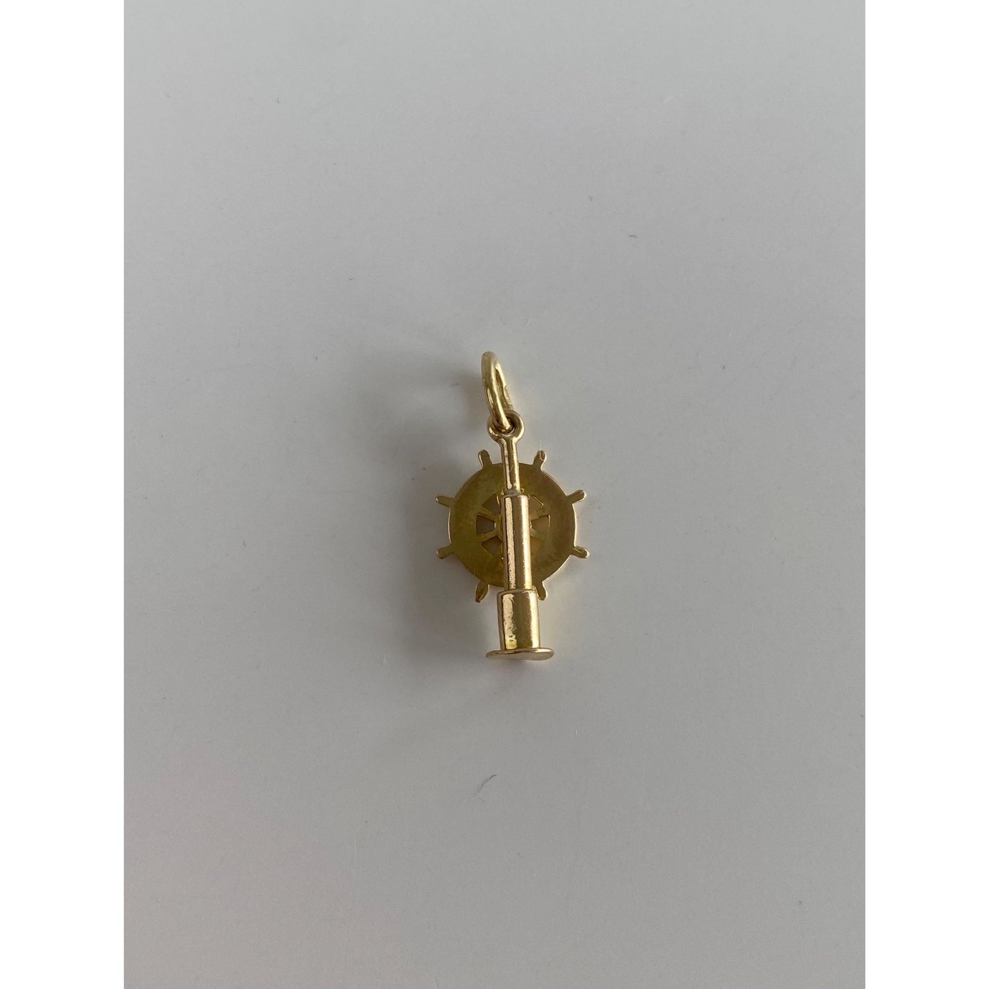 Vintage Solid 10k Yellow Gold Articulated Helm Charm