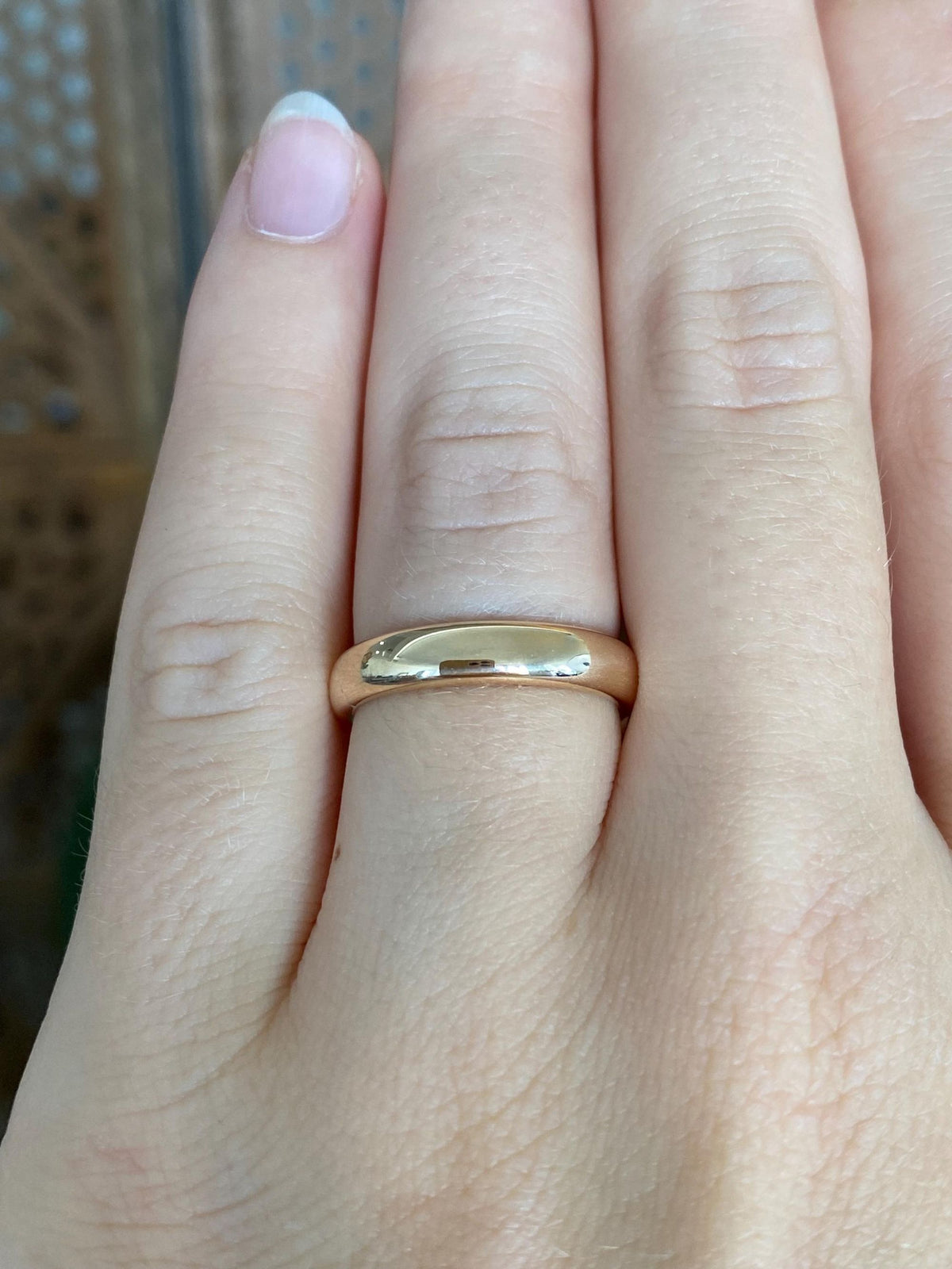 Vintage Solid 14k Yellow Gold Ring Band - Size 6.25