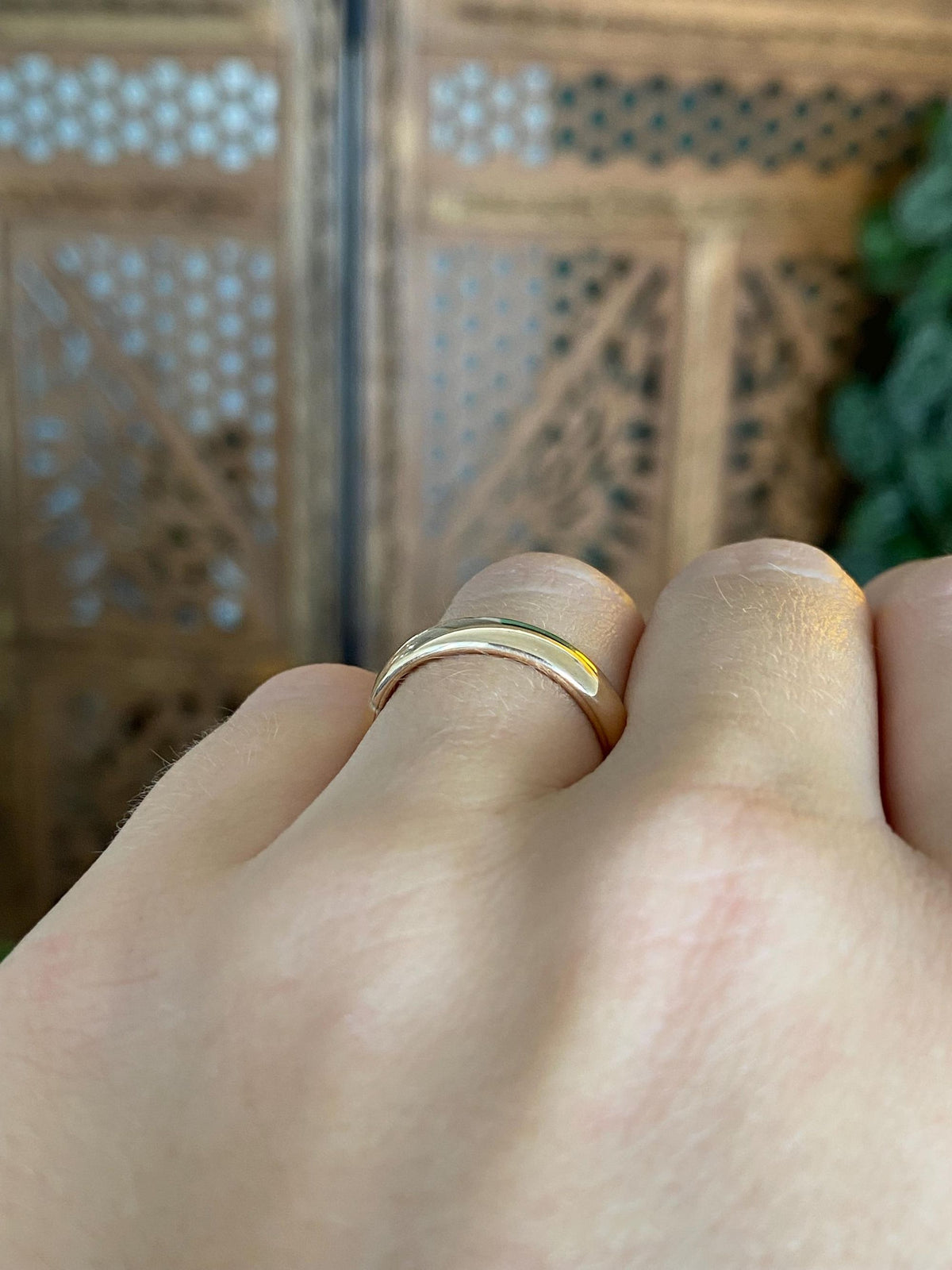 Vintage Solid 14k Yellow Gold Ring Band - Size 6.25
