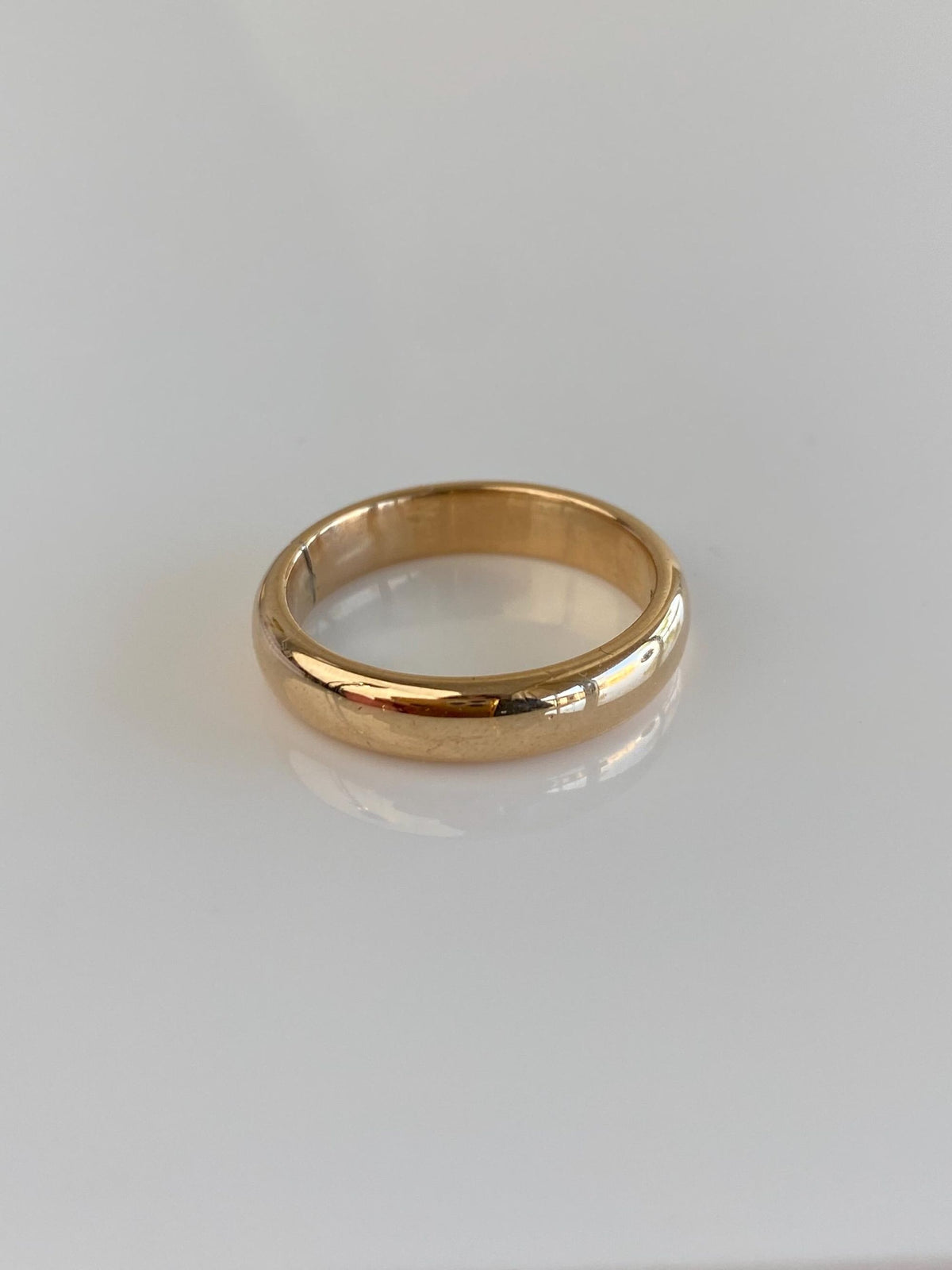 Vintage Solid 14k Yellow Gold Ring Band - Size 6.25