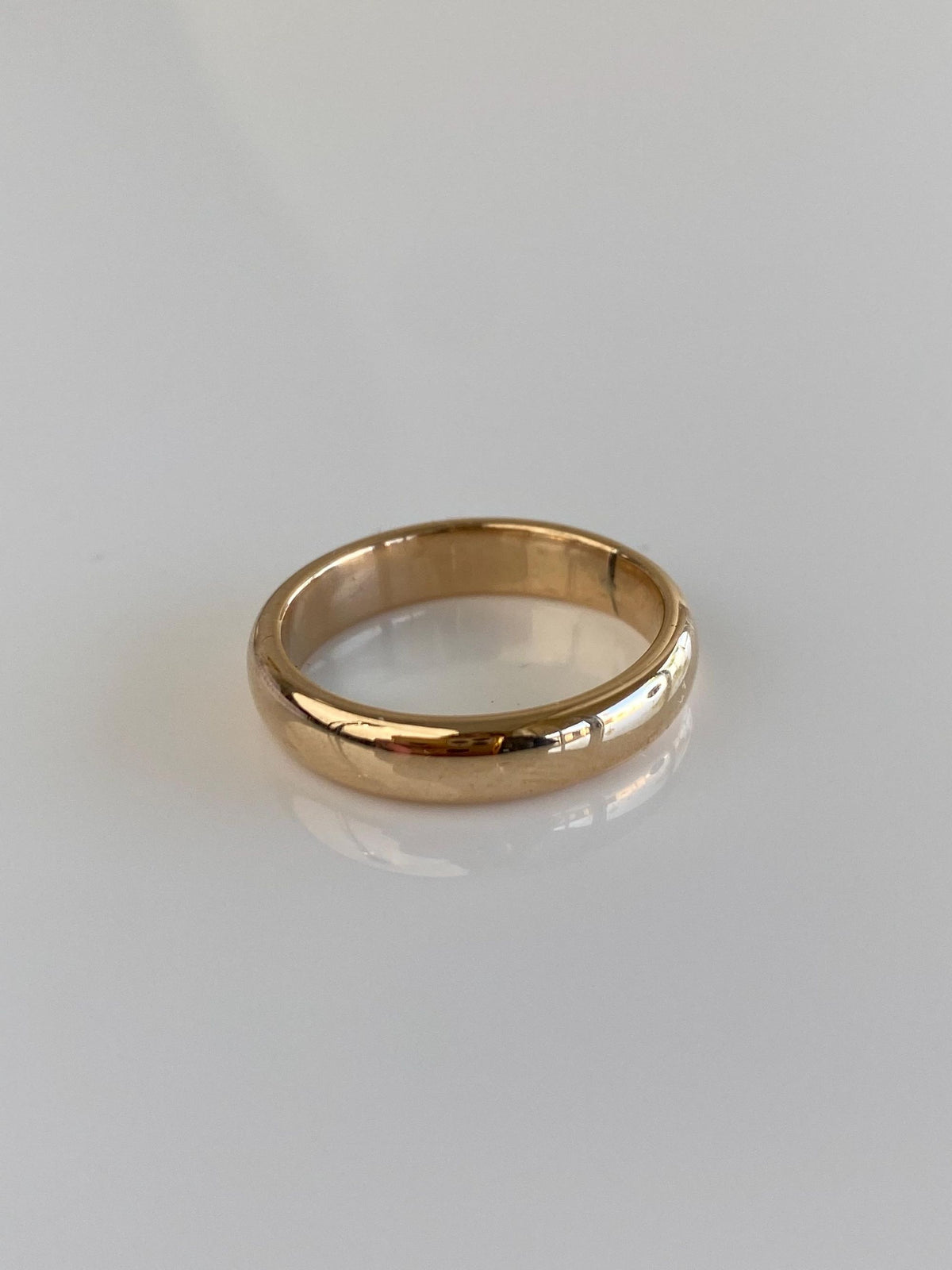Vintage Solid 14k Yellow Gold Ring Band - Size 6.25