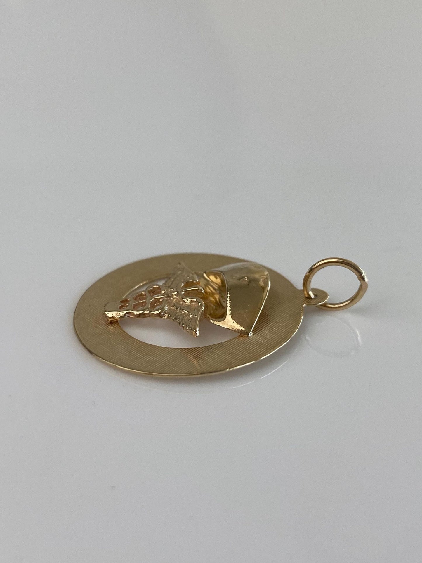 Vintage Solid 14k Yellow Gold Nurse Charm