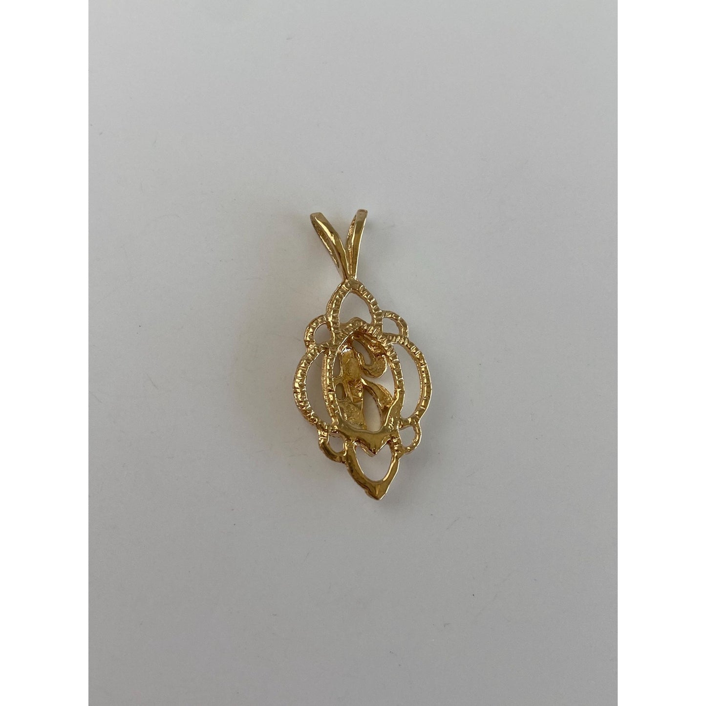 Solid 14k Yellow Gold Initial 'J' Charm