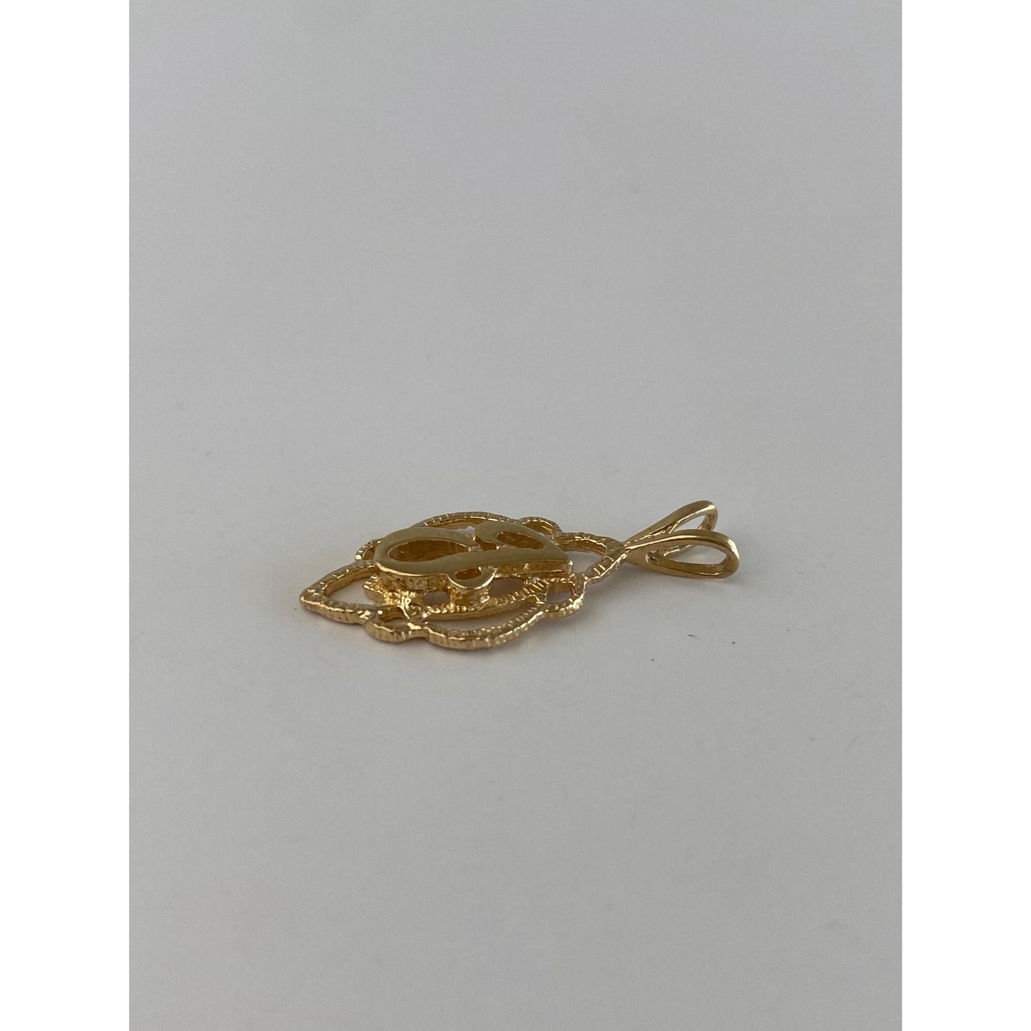 Solid 14k Yellow Gold Initial 'J' Charm