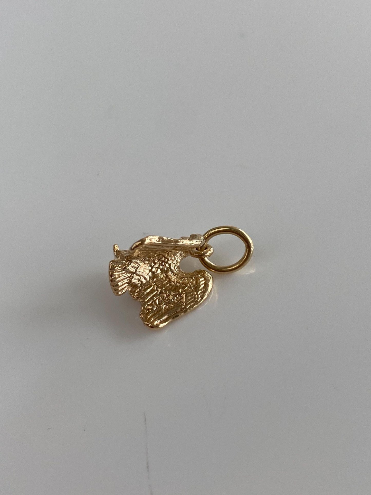 Vintage Solid 14k Yellow Gold US Eagle Charm