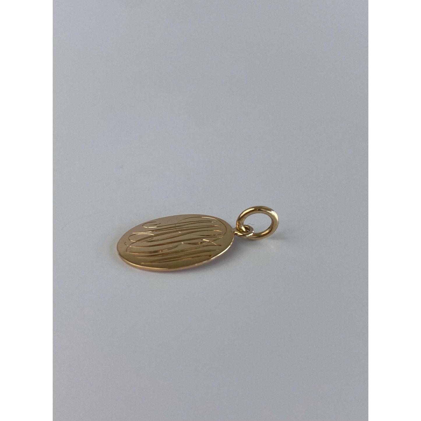 Solid 14k Yellow Gold Monogram 'MBW' Cufflink Conversion Charm