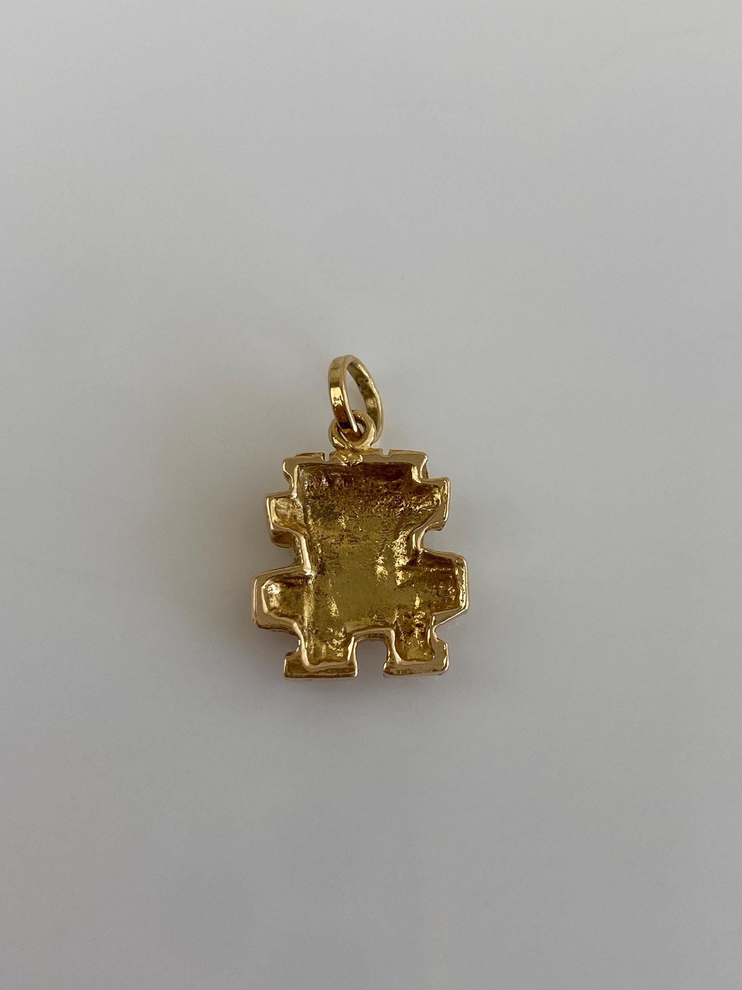 Vintage Solid 14k Yellow Gold Peruvian Charm