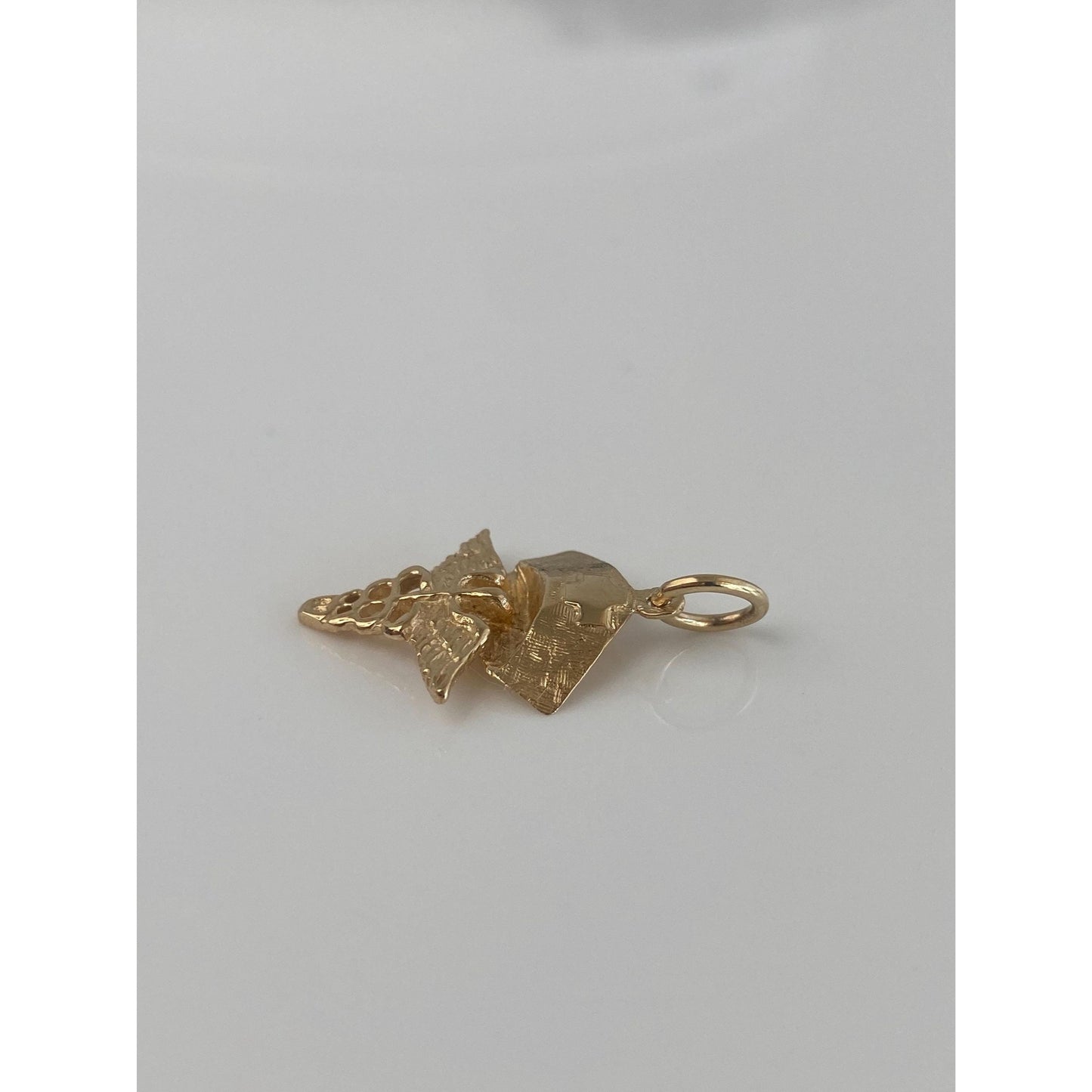 Vintage Solid 14k Yellow Gold Nurse Medical Charm