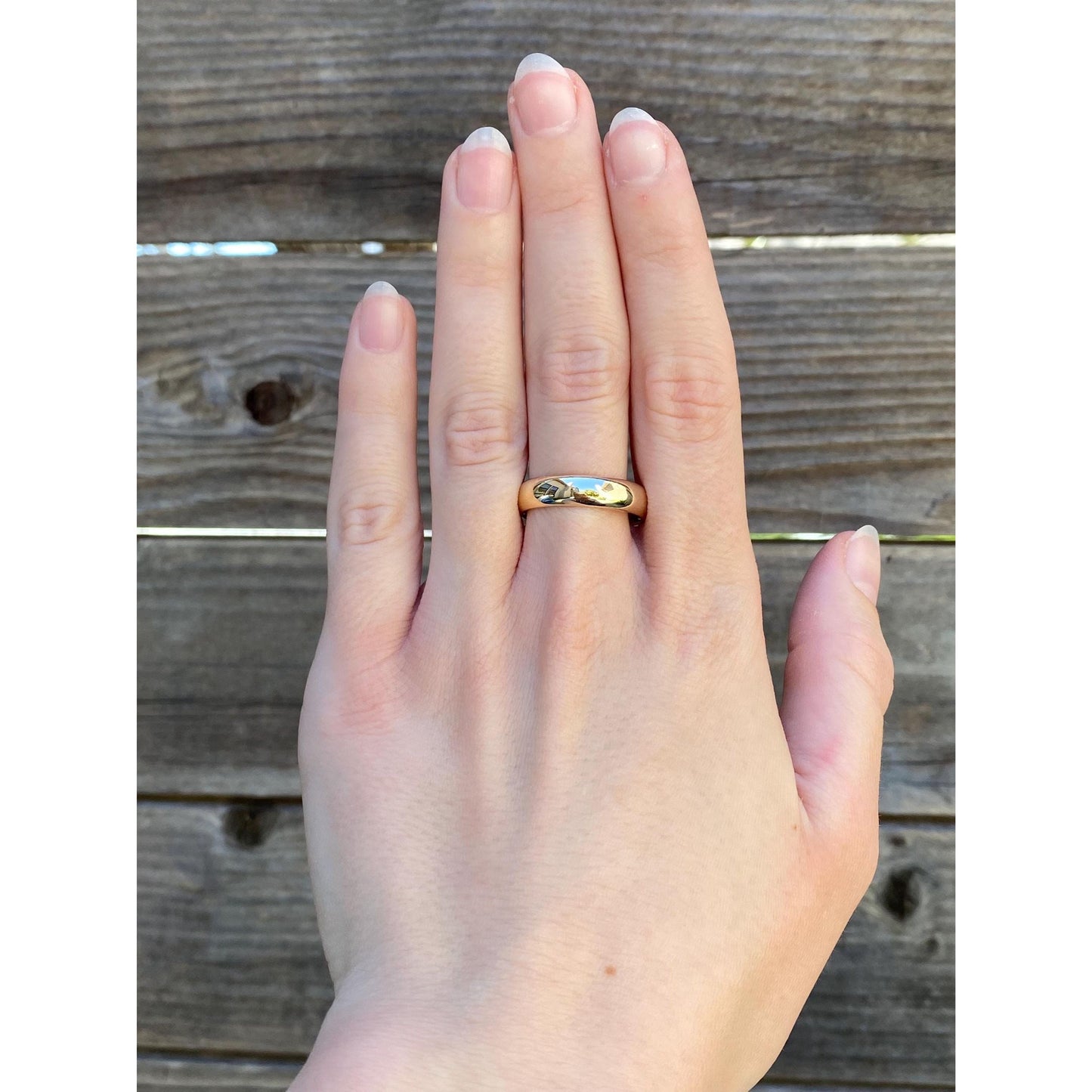 Vintage Solid 14k Yellow Gold Ring Band - Size 9.75-10