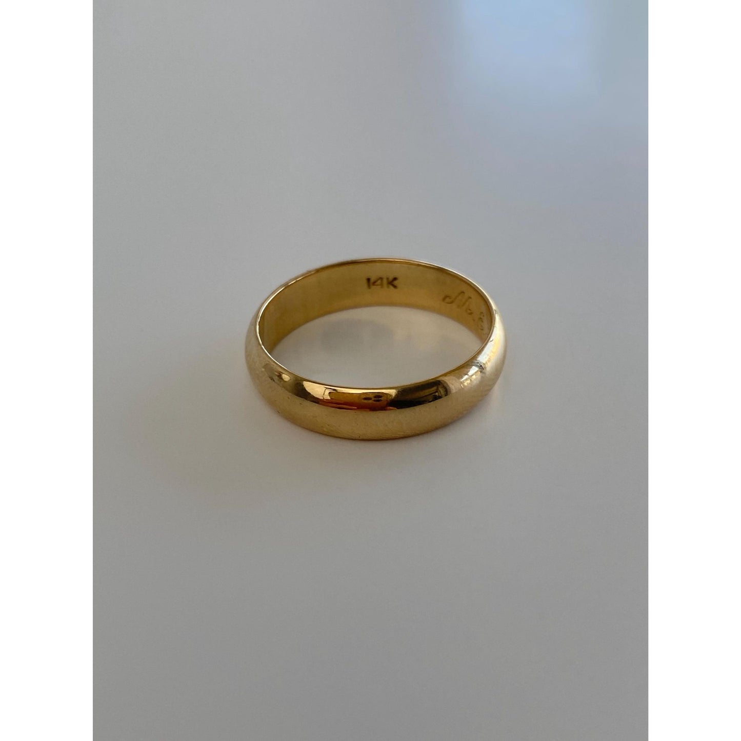 Vintage Solid 14k Yellow Gold Ring Band - Size 9.75-10