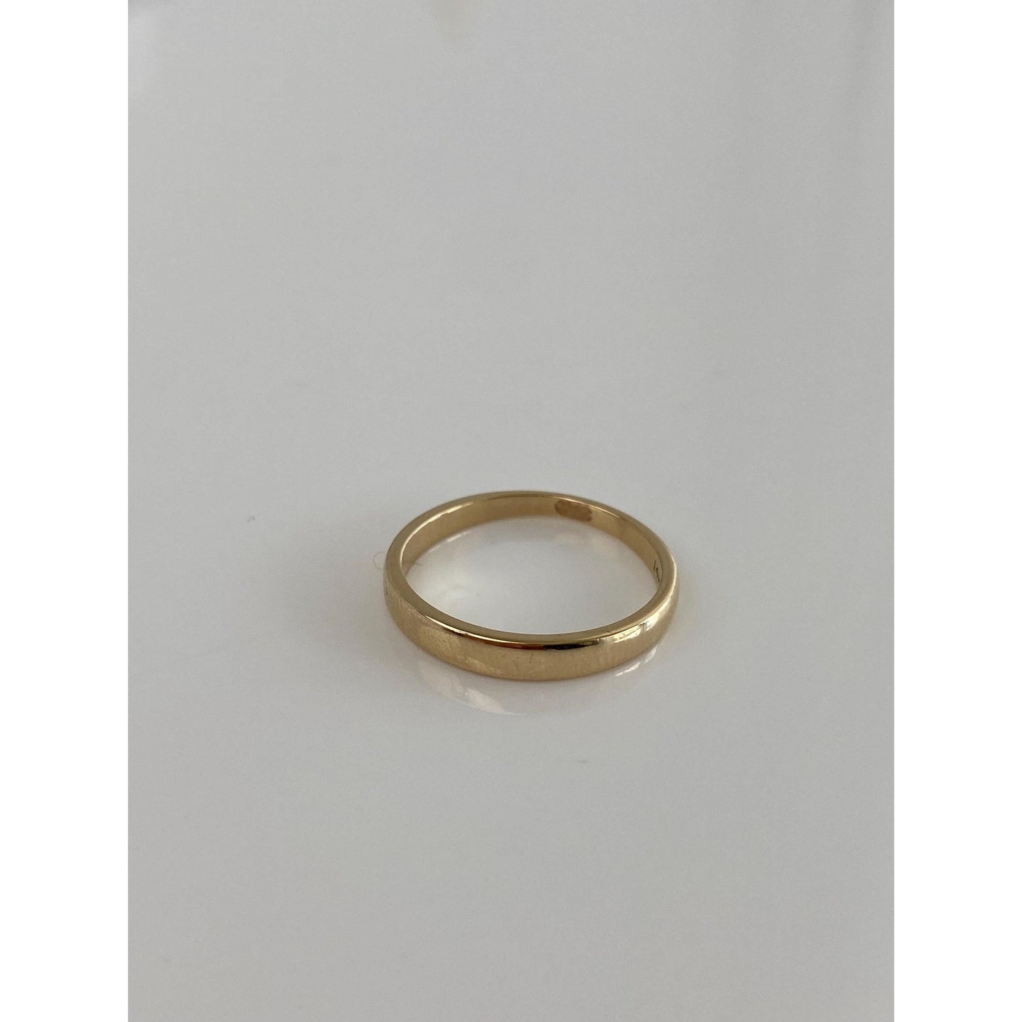 Vintage Solid 14k Yellow Gold Graduated Ring Band - Size 7.5