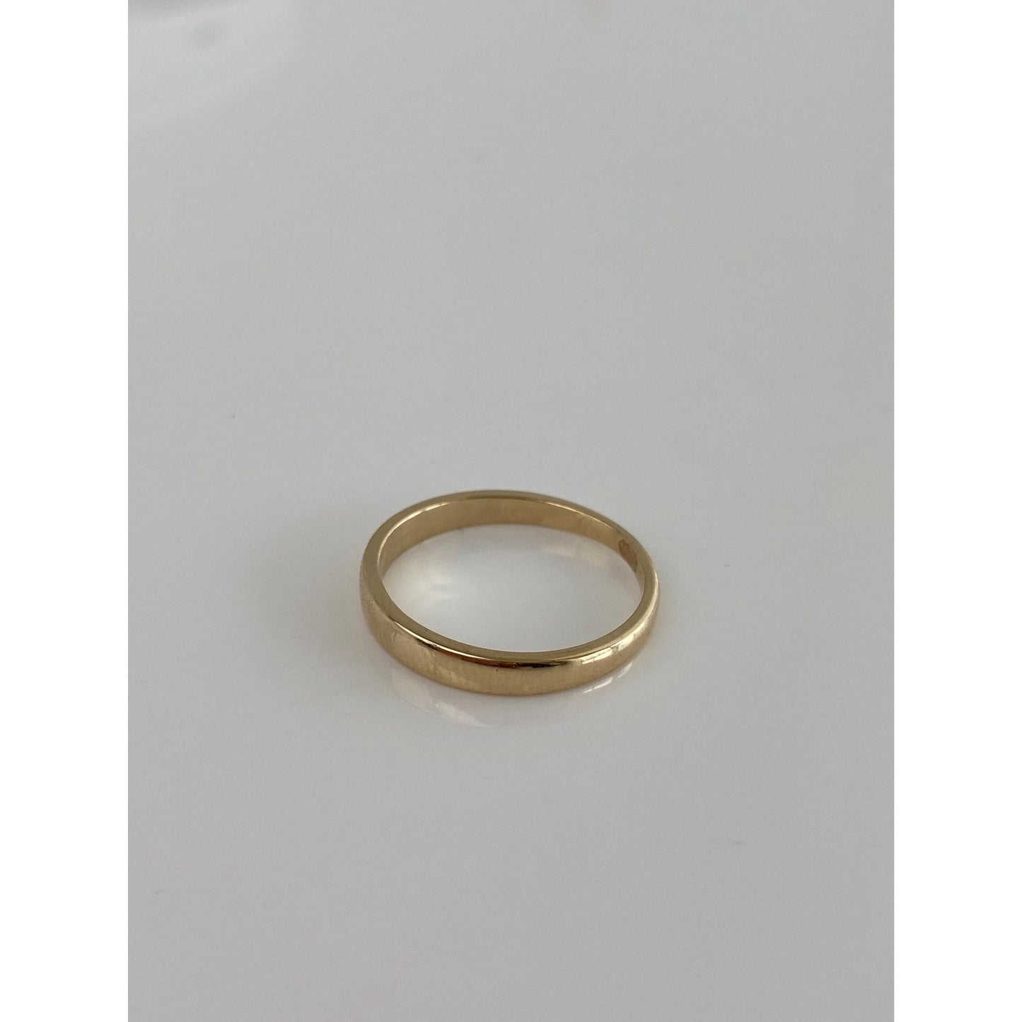 Vintage Solid 14k Yellow Gold Graduated Ring Band - Size 7.5