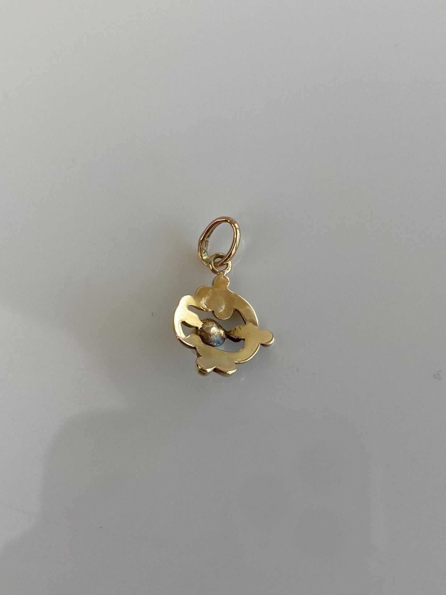Vintage Solid 14k Yellow Gold Pearl Stick Pin Conversion Charm