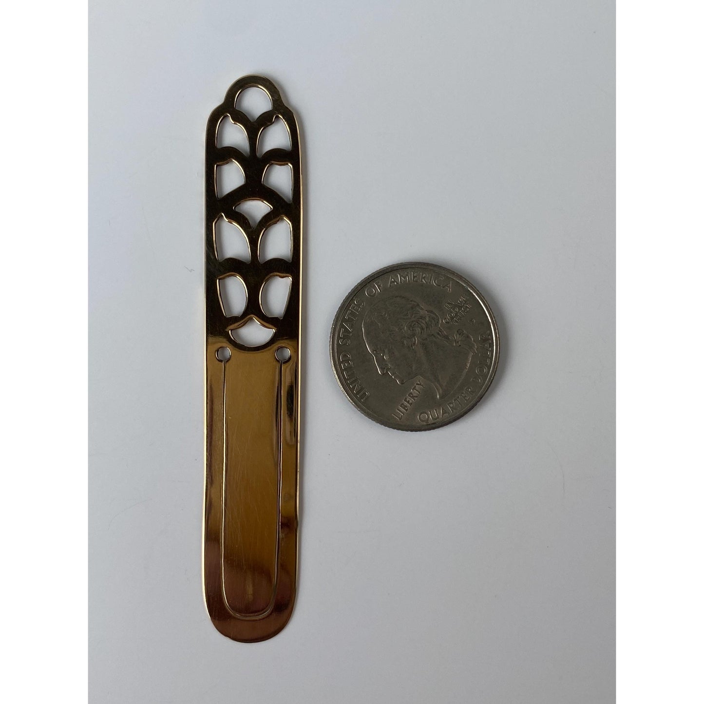 Vintage Solid 14k Yellow Gold Bookmark