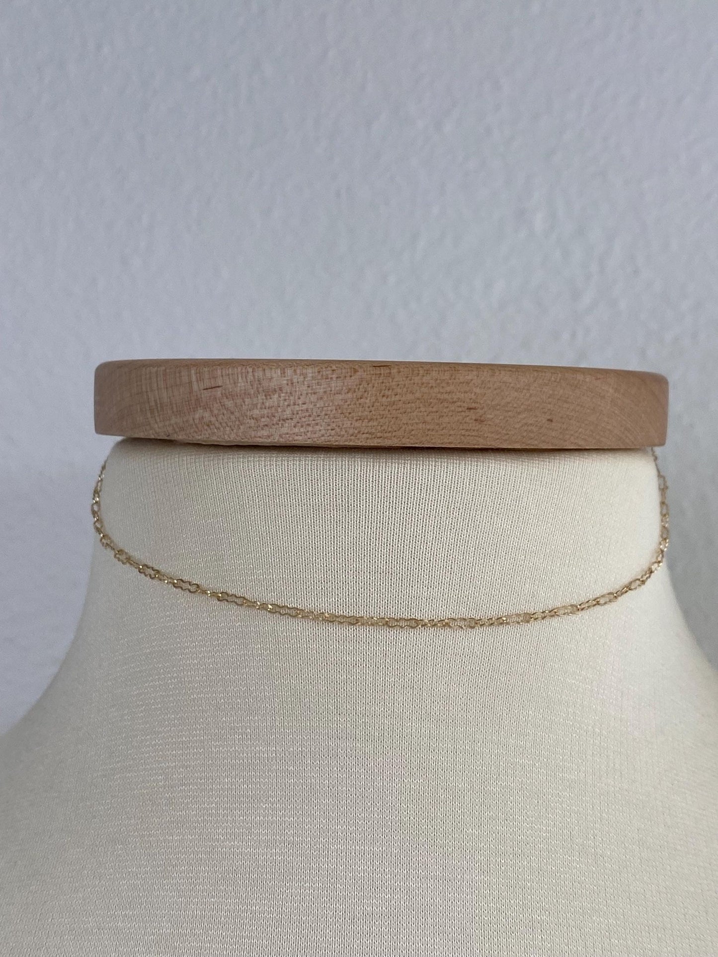 Vintage Solid 14k Yellow Gold Fancy Chain Necklace - 13.75 inches