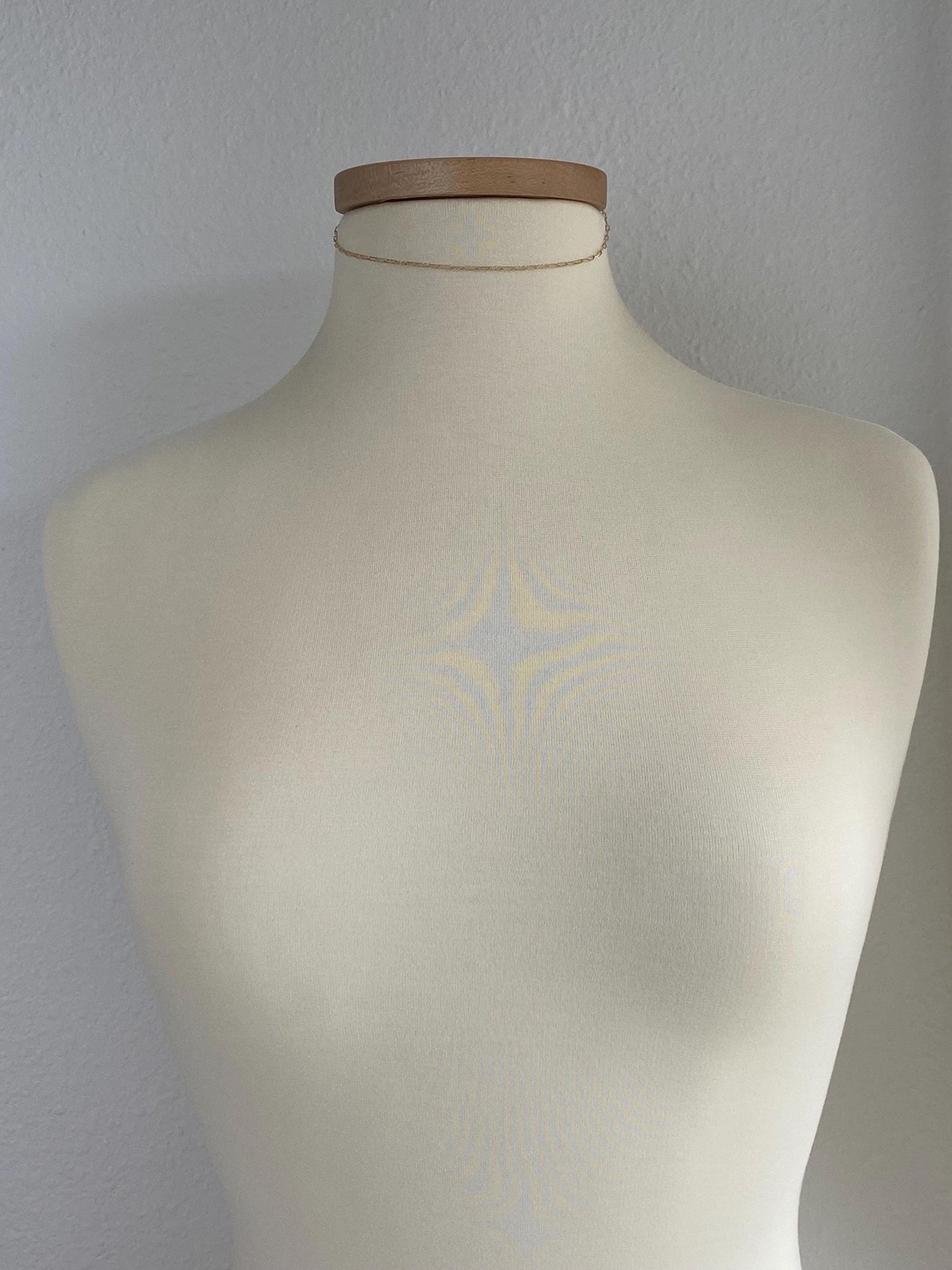 Vintage Solid 14k Yellow Gold Fancy Chain Necklace - 13.75 inches