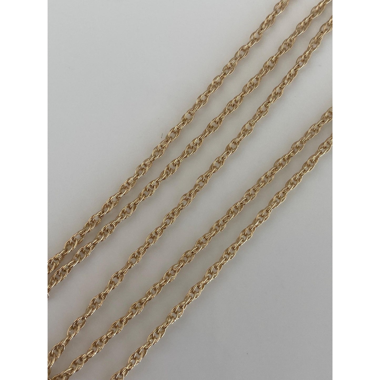 Vintage Solid 14k Yellow Gold Chain Necklace - 18.25 inches