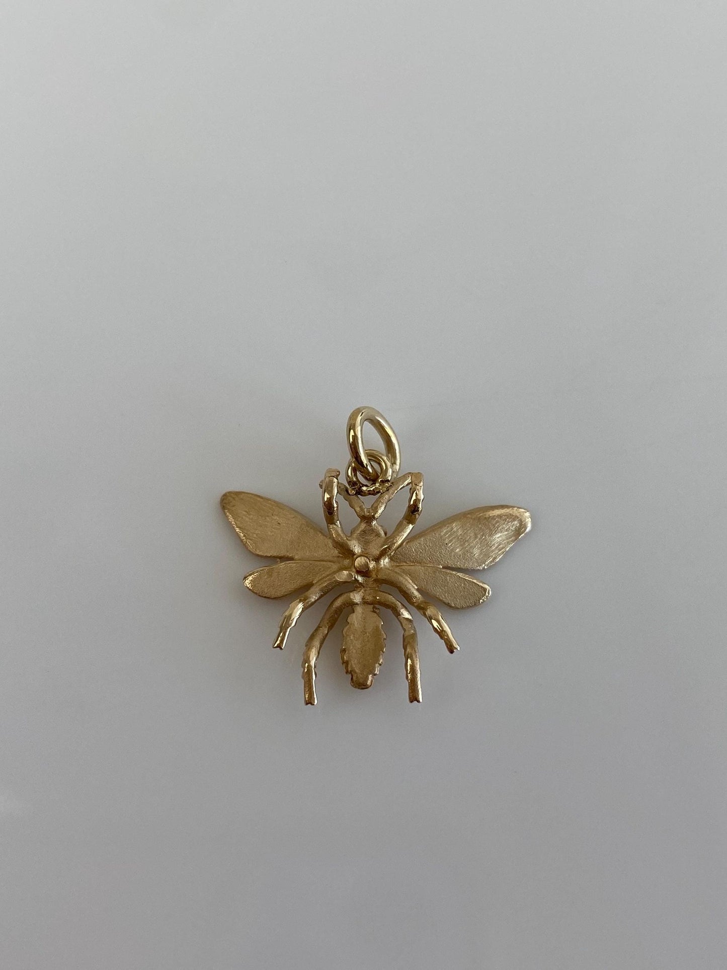 Vintage Solid 14k Yellow Gold Bug Charm