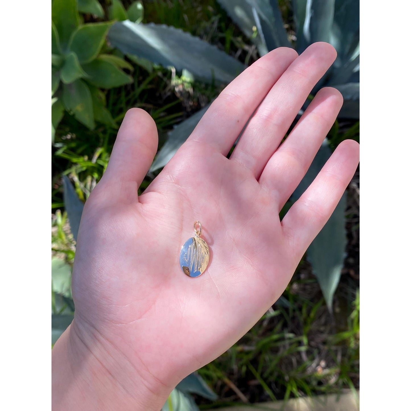 Solid 14k Yellow Gold Monogram 'JWW' Cufflink Conversion Charm