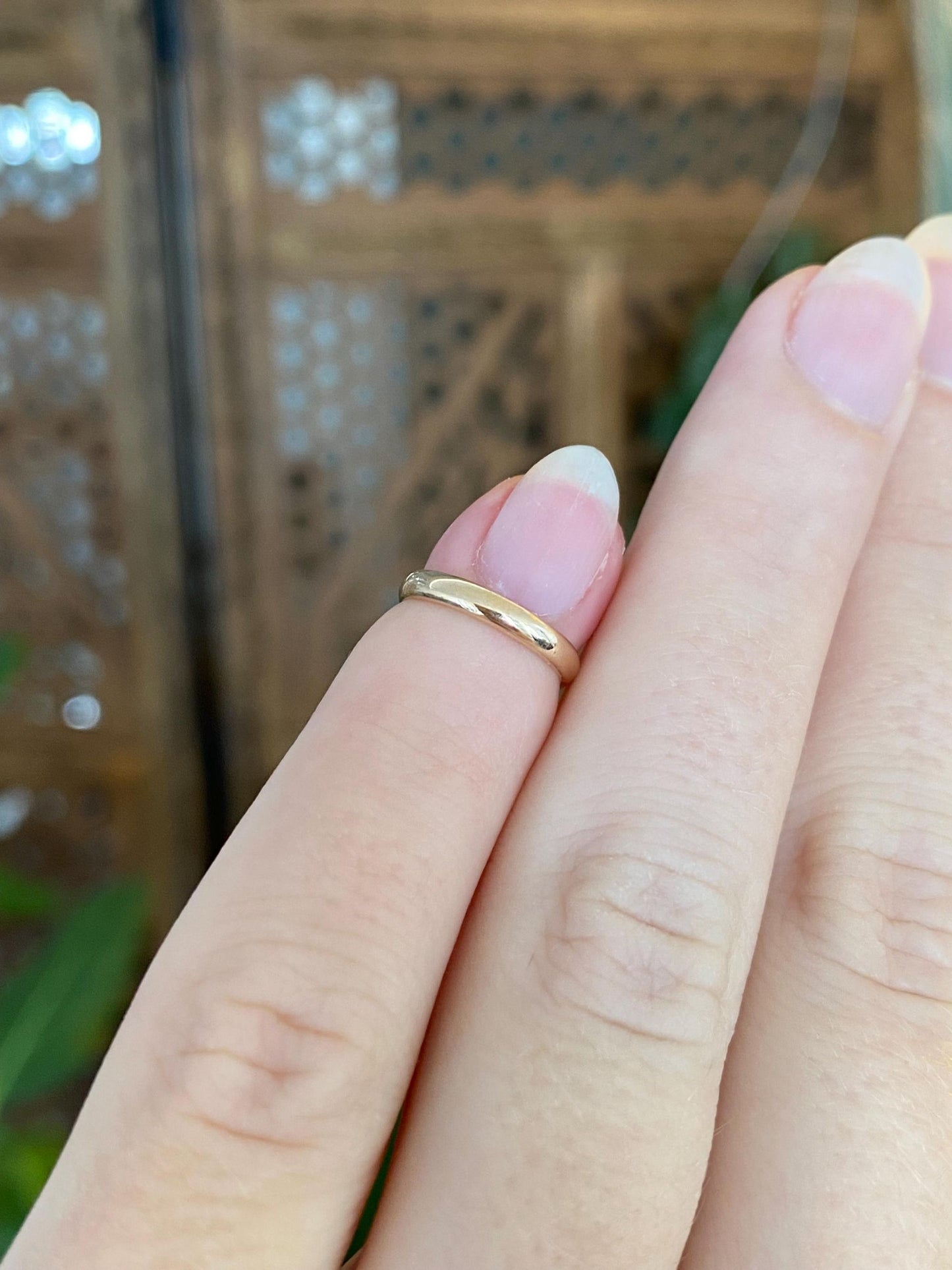 Vintage Solid 10k Yellow Gold Baby Ring Band