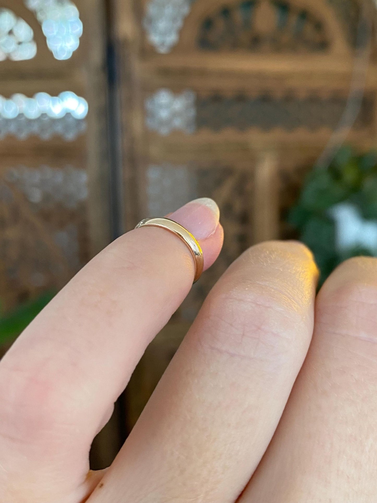 Vintage Solid 10k Yellow Gold Baby Ring Band