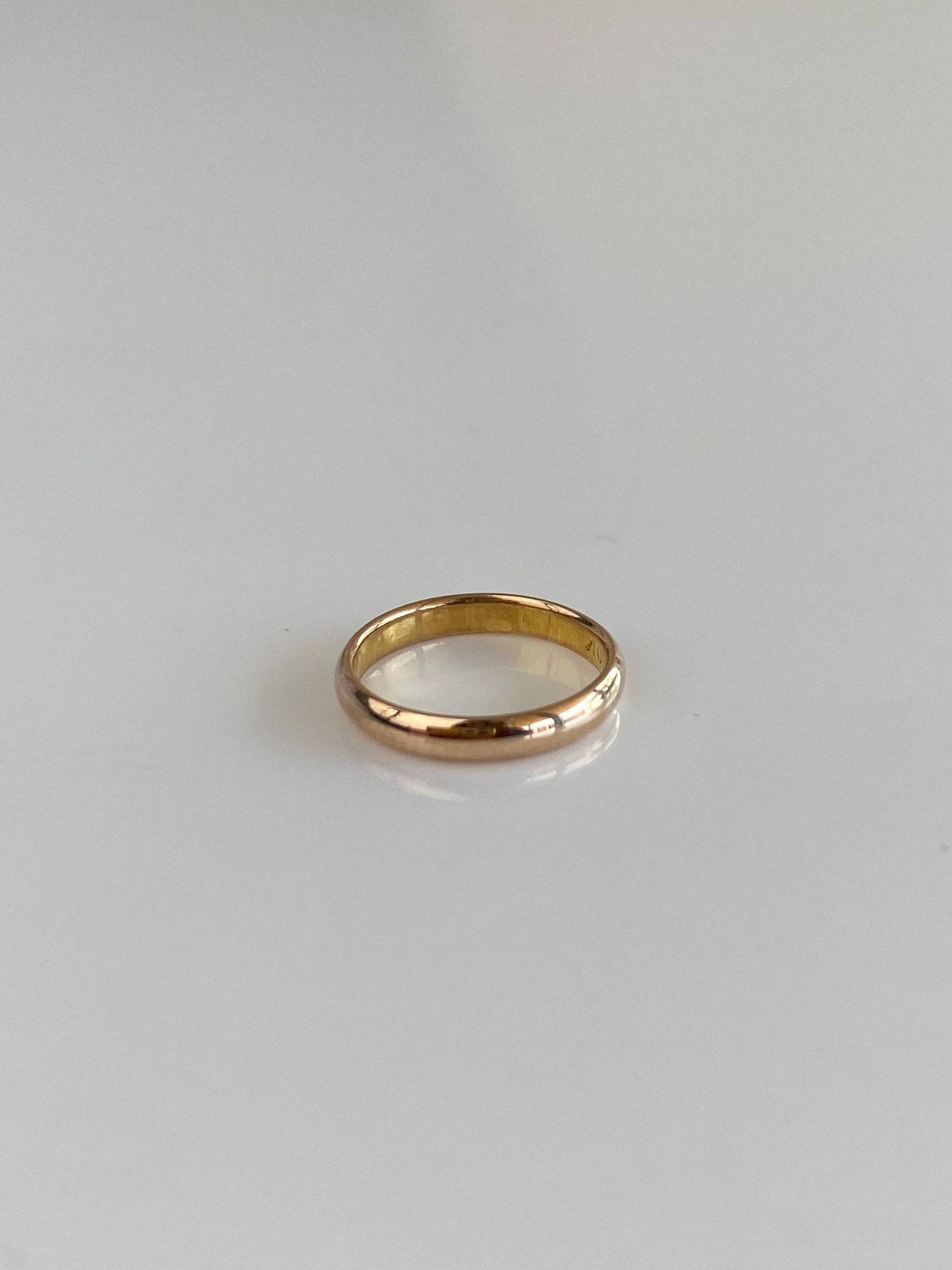 Vintage Solid 10k Yellow Gold Baby Ring Band