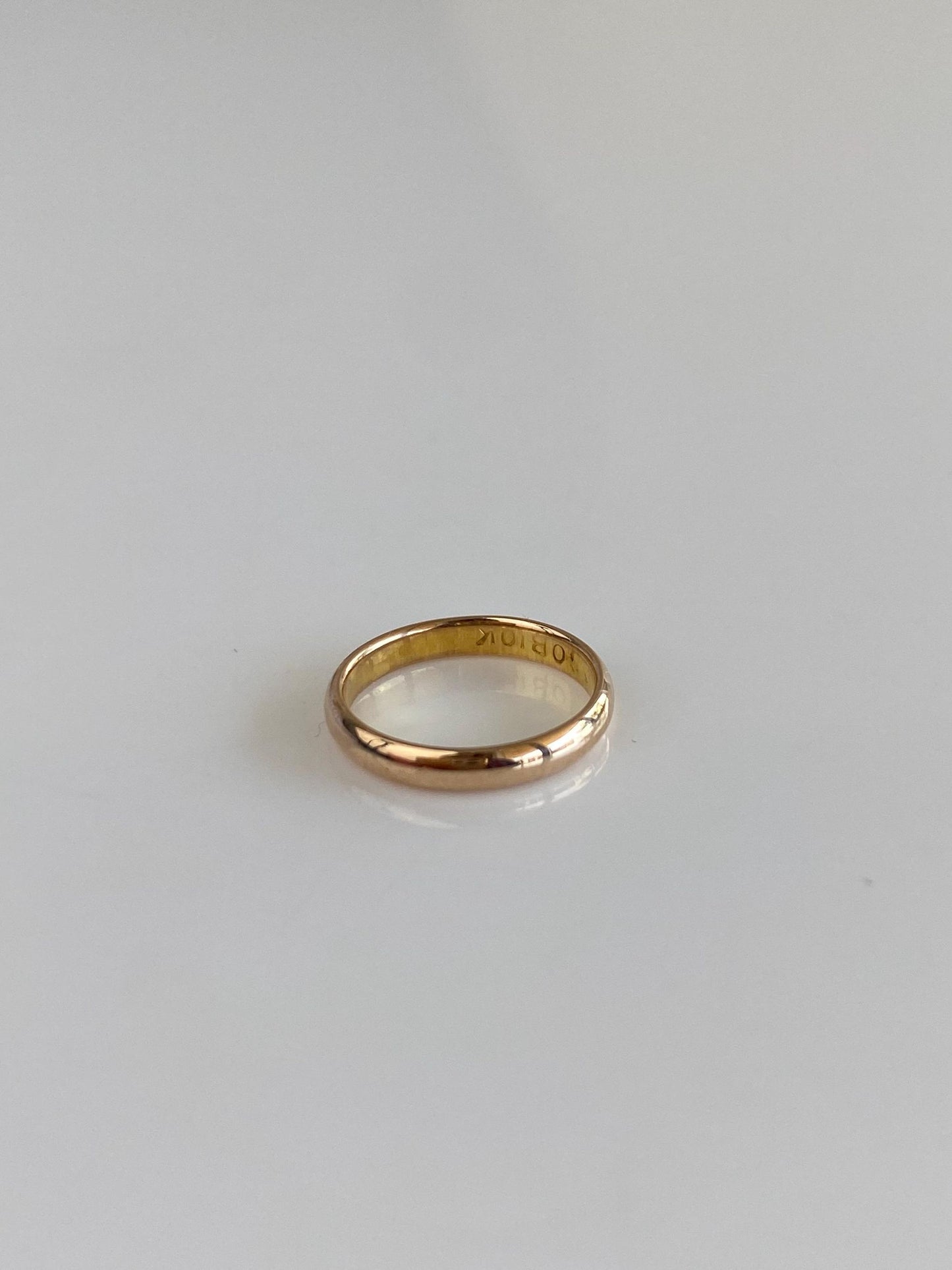 Vintage Solid 10k Yellow Gold Baby Ring Band