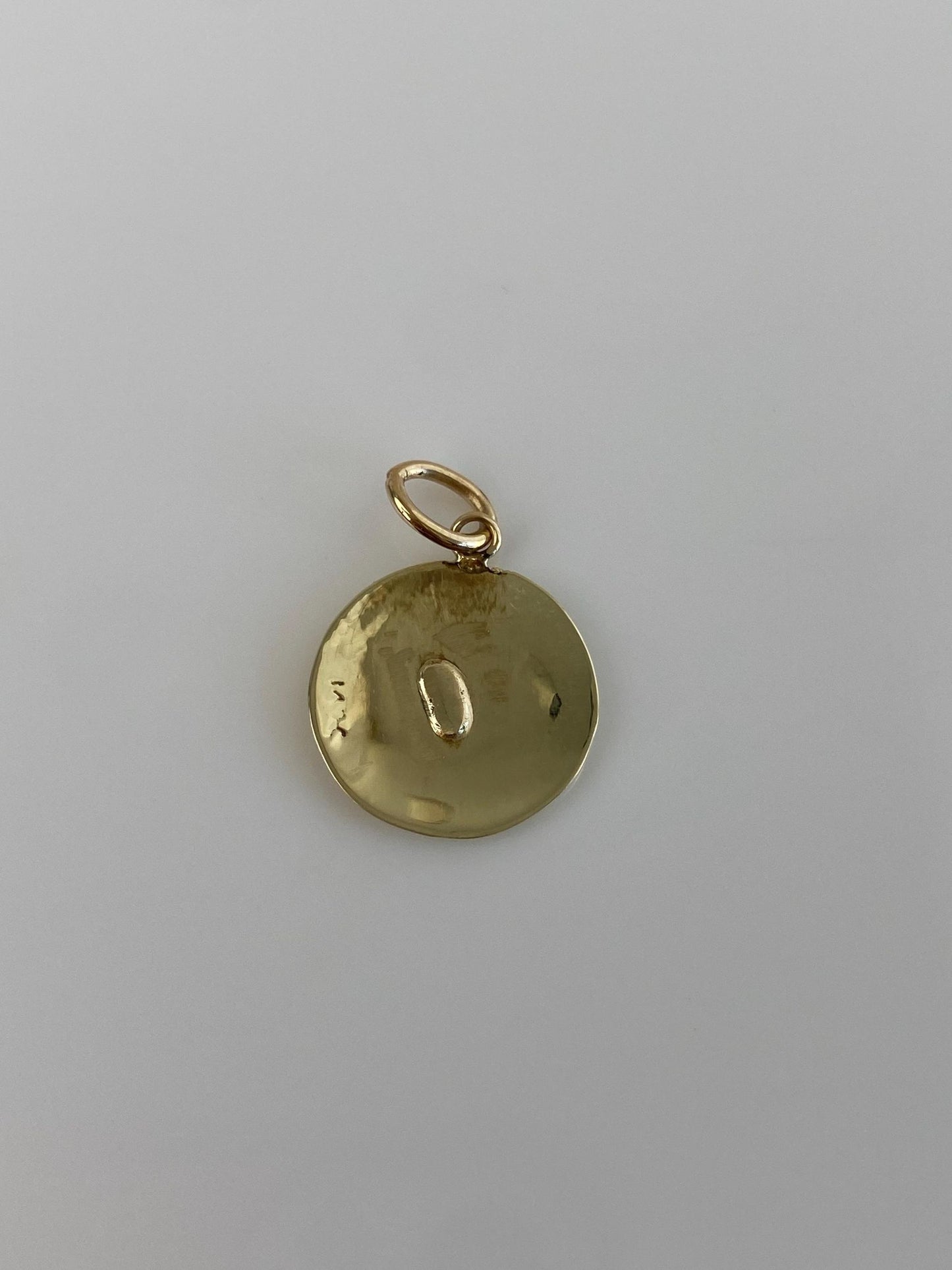 Vintage Solid 14k Yellow Gold Monogram Cufflink Conversion Charm