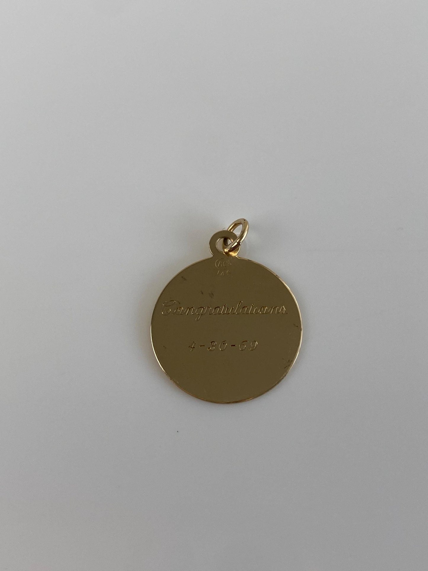 Vintage Solid 14k Yellow Gold Pom Pom Charm