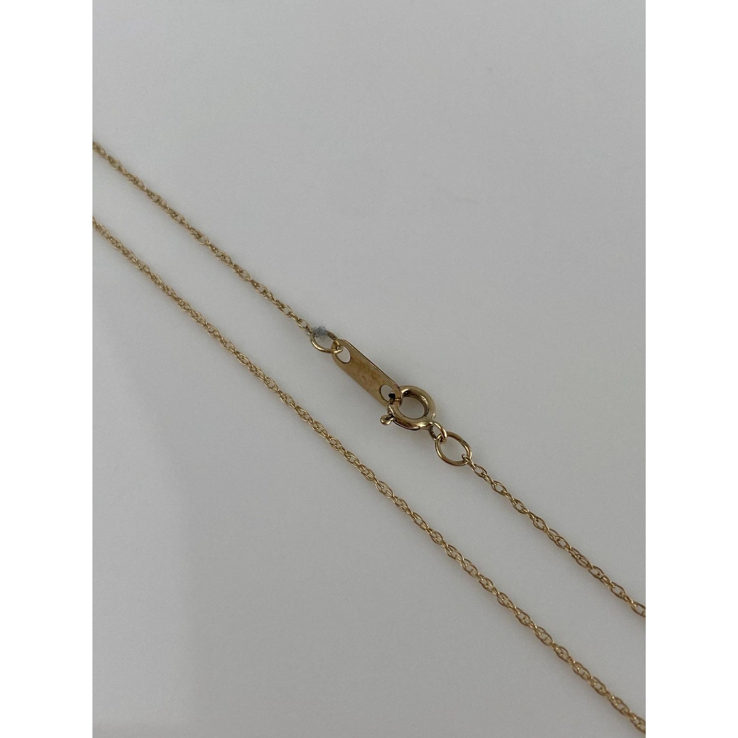 Vintage Solid 10k Yellow Gold Dainty Chain Necklace - 18 inches