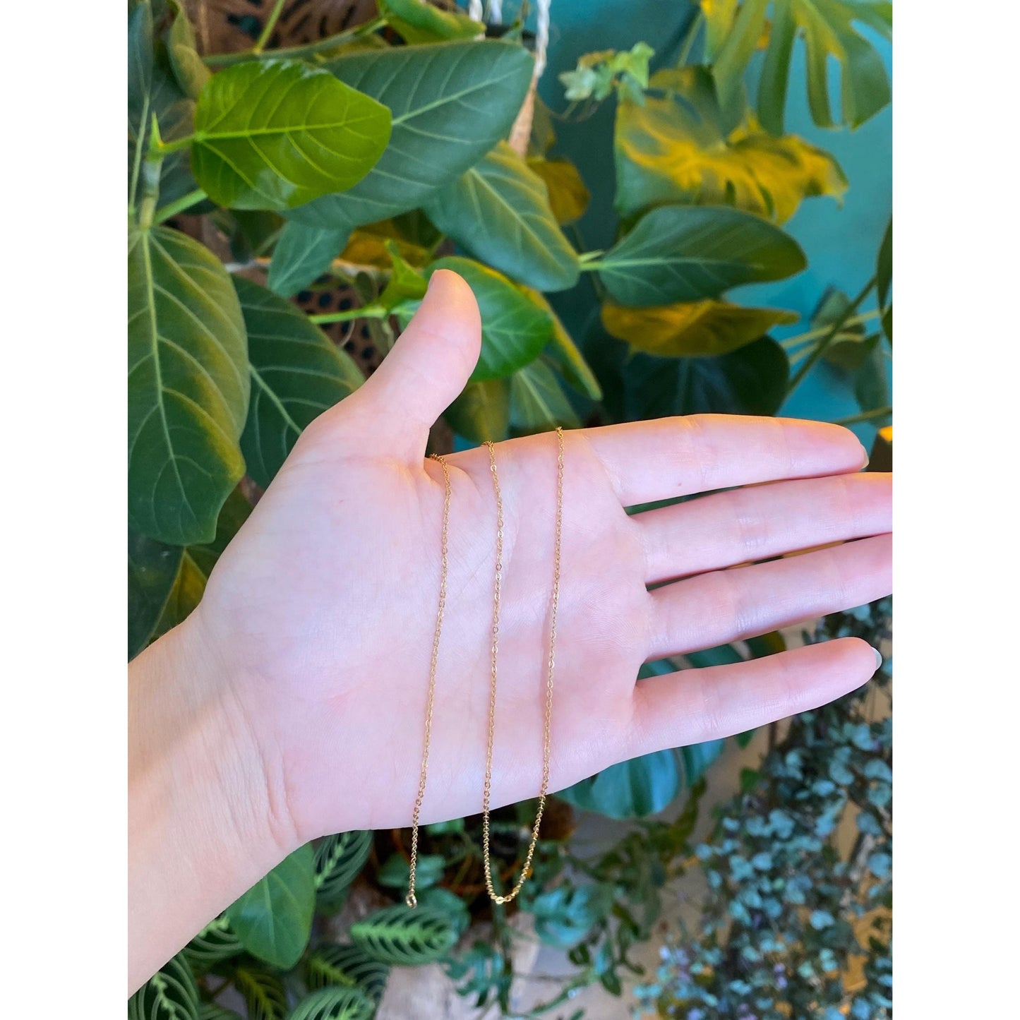 Vintage Solid 14k Yellow Gold Cable Chain Necklace - 23 inches